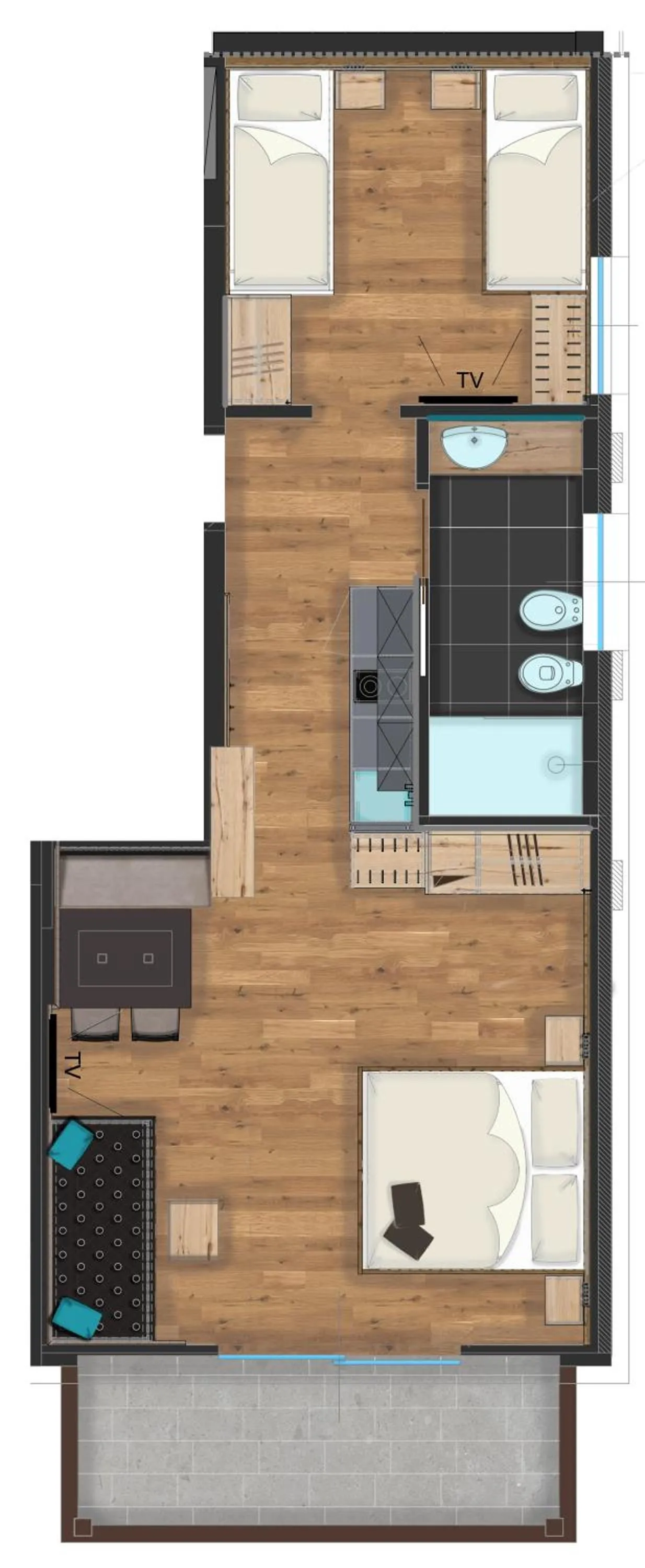 Floor plan in Hotel Wolf