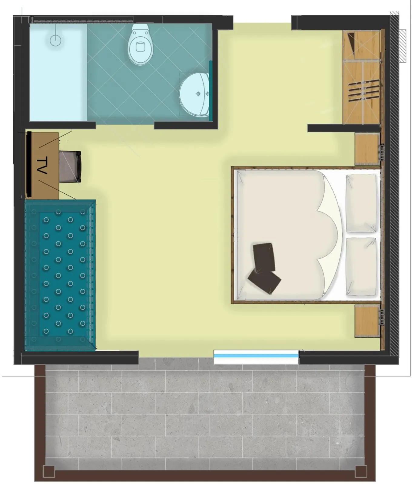 Floor plan in Hotel Wolf
