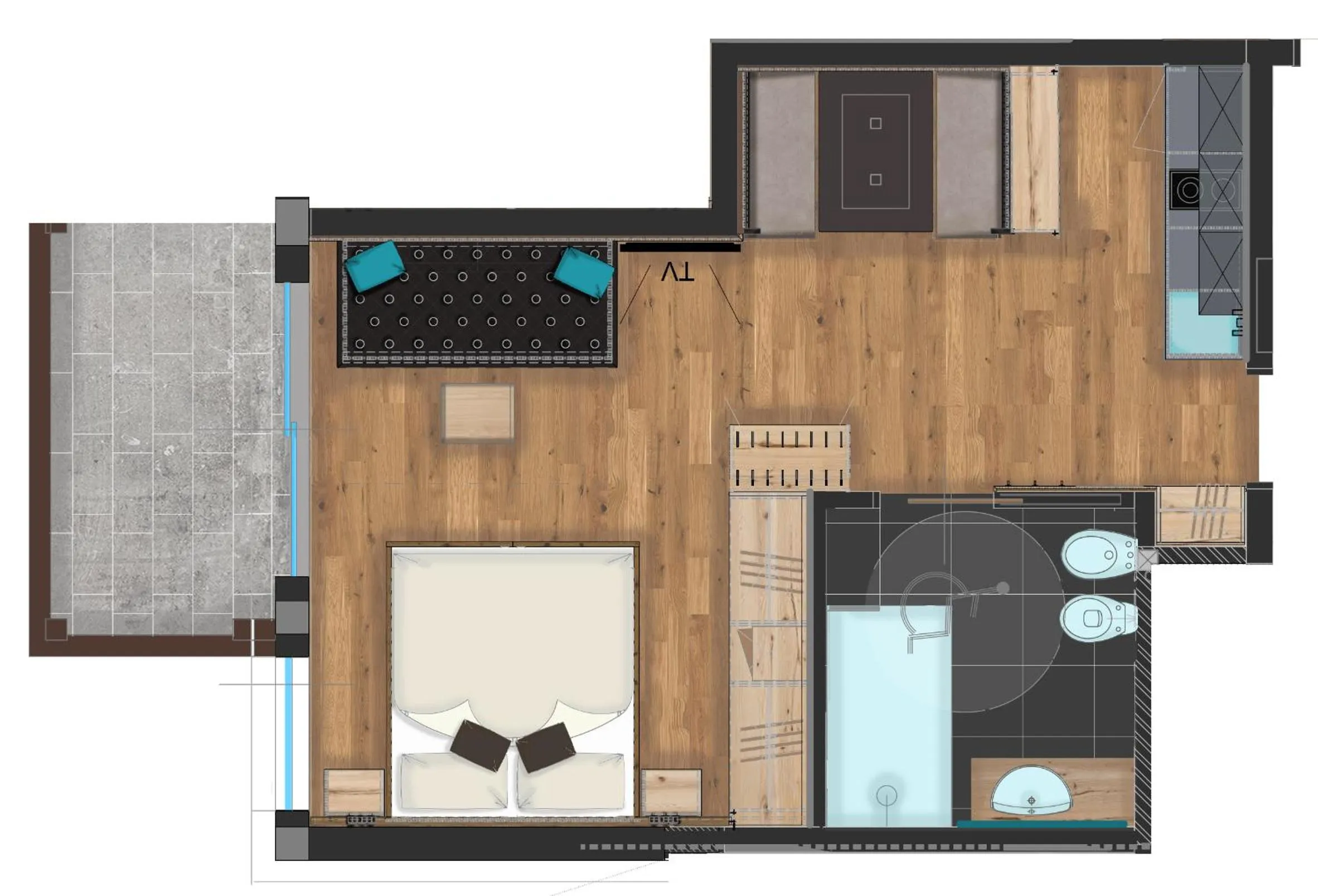 Photo of the whole room in Hotel Wolf