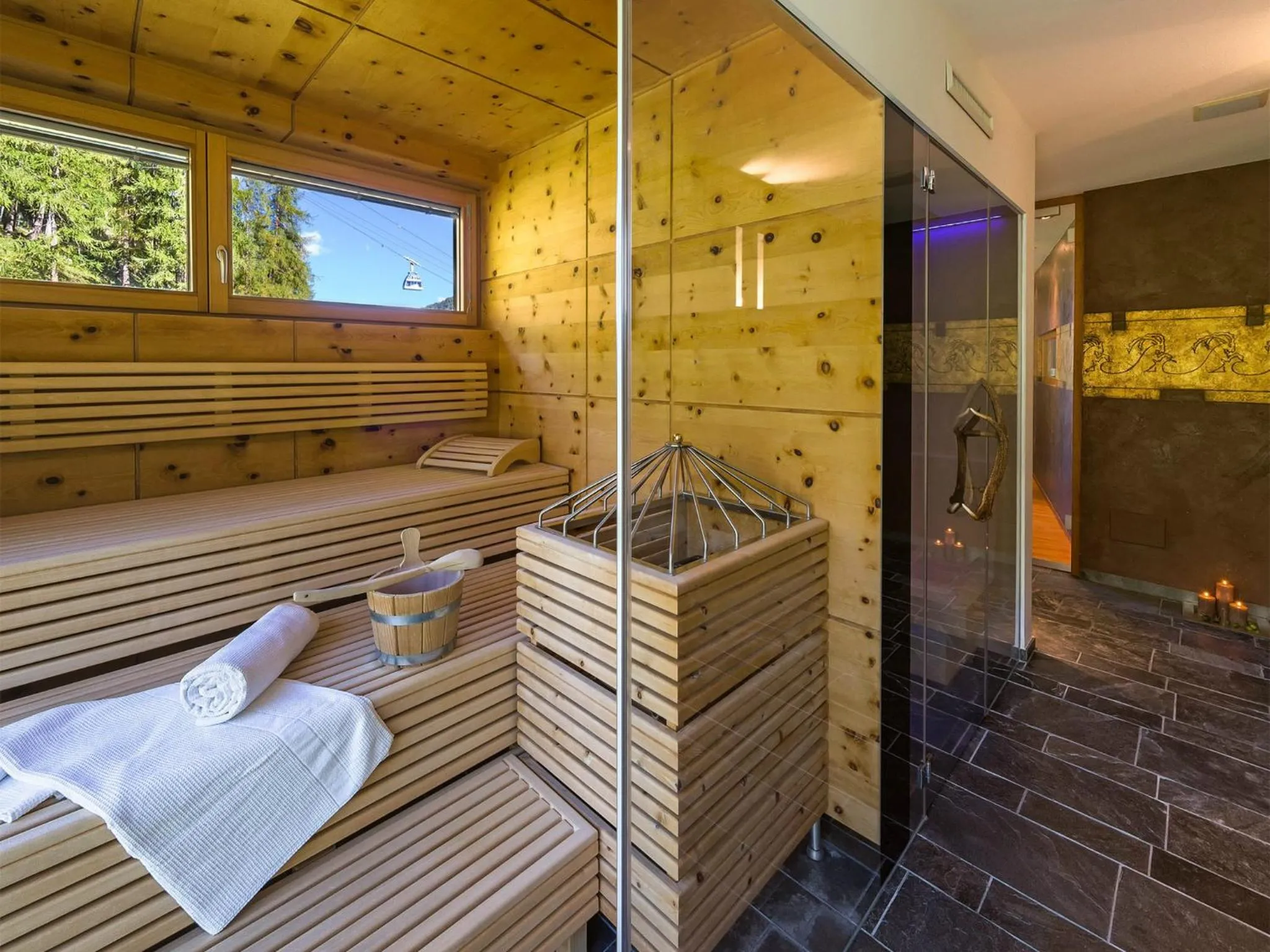 Sauna in Alpinlodge & Spa