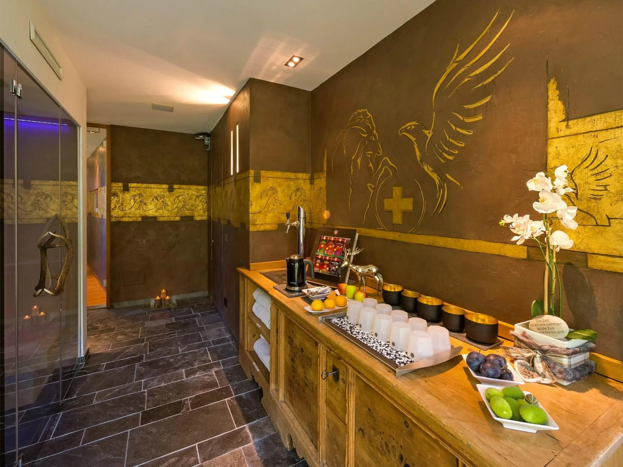 Sauna in Alpinlodge & Spa