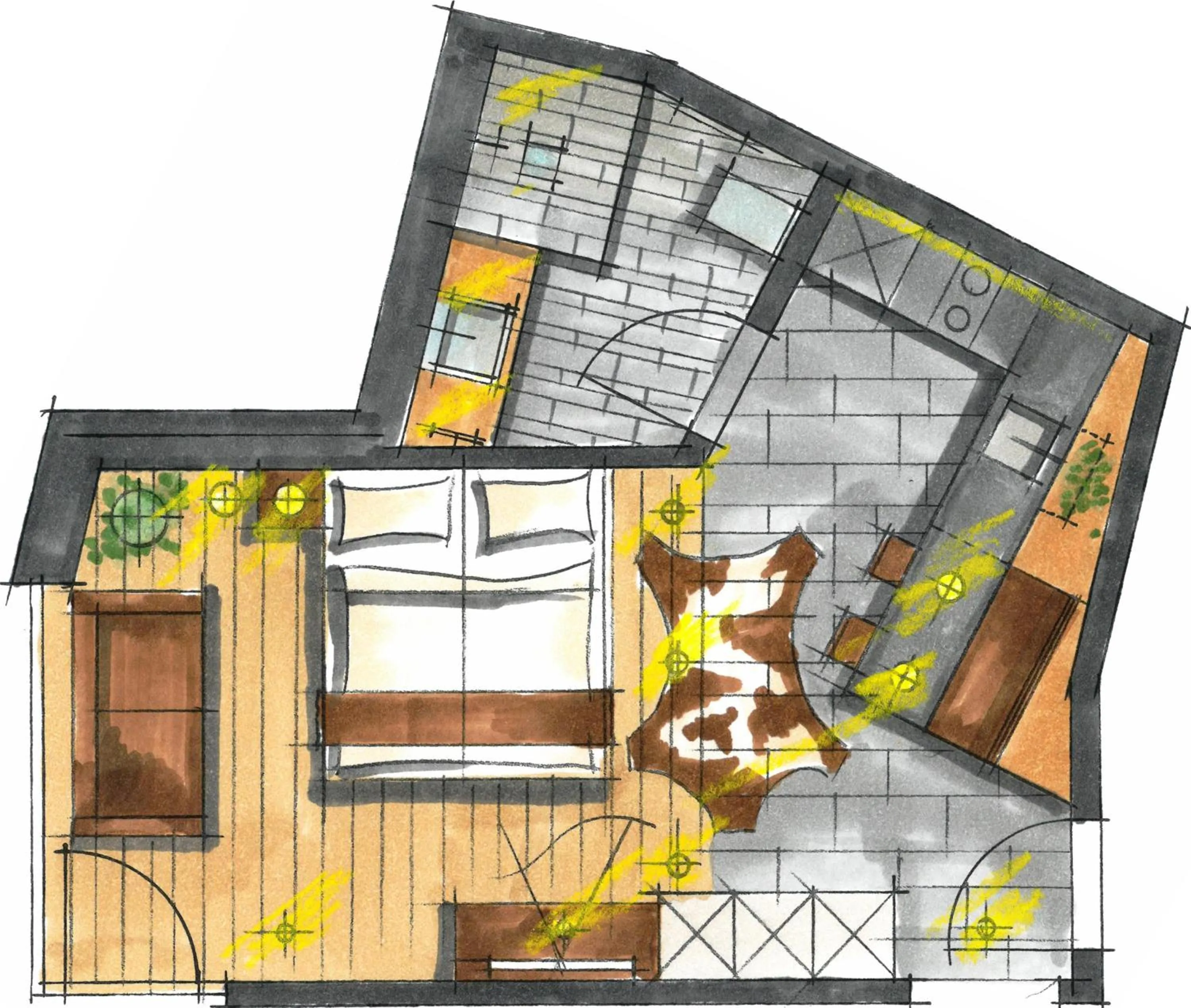 Floor plan in Alpinlodge & Spa