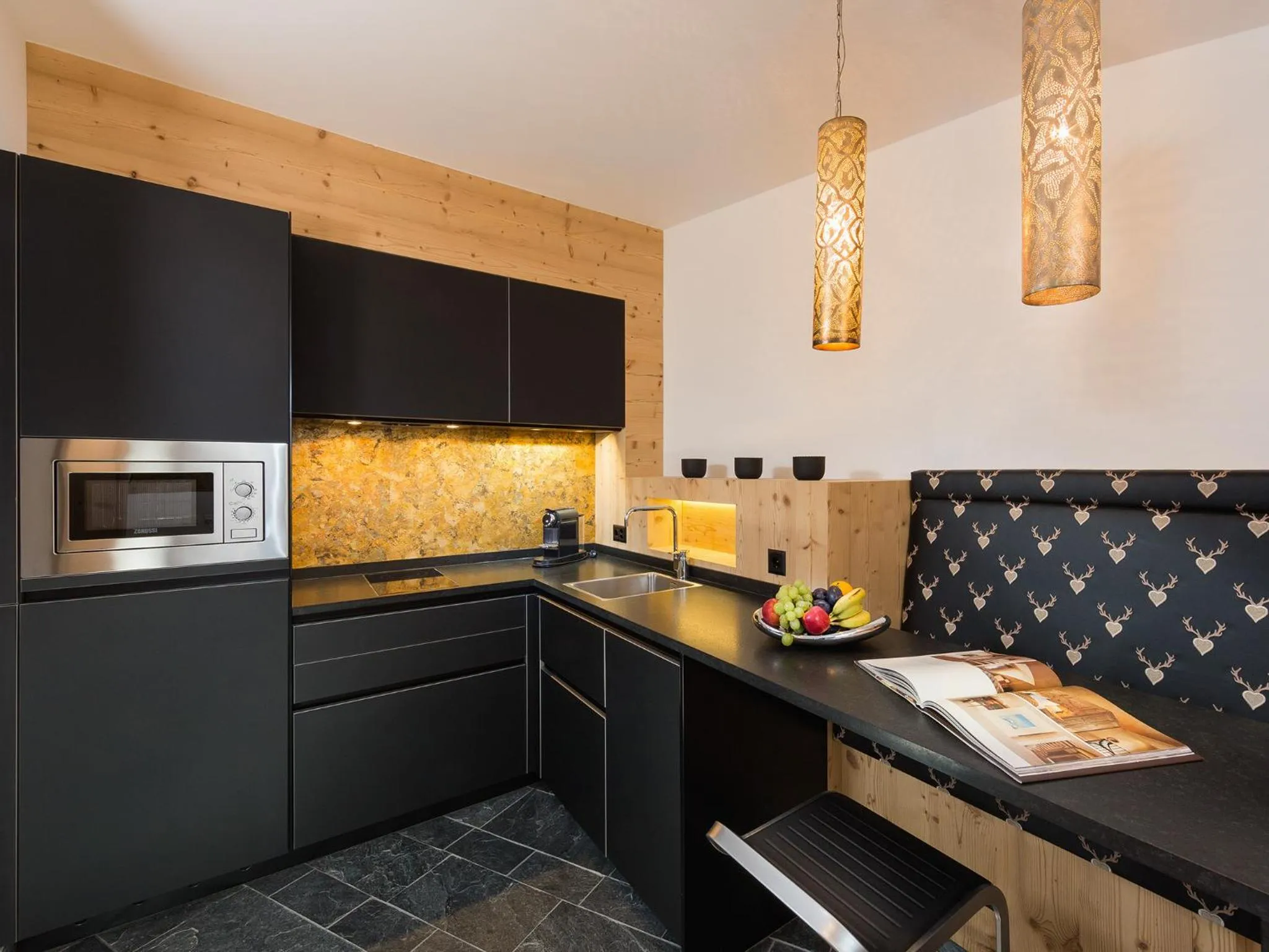 Kitchen or kitchenette in Alpinlodge & Spa