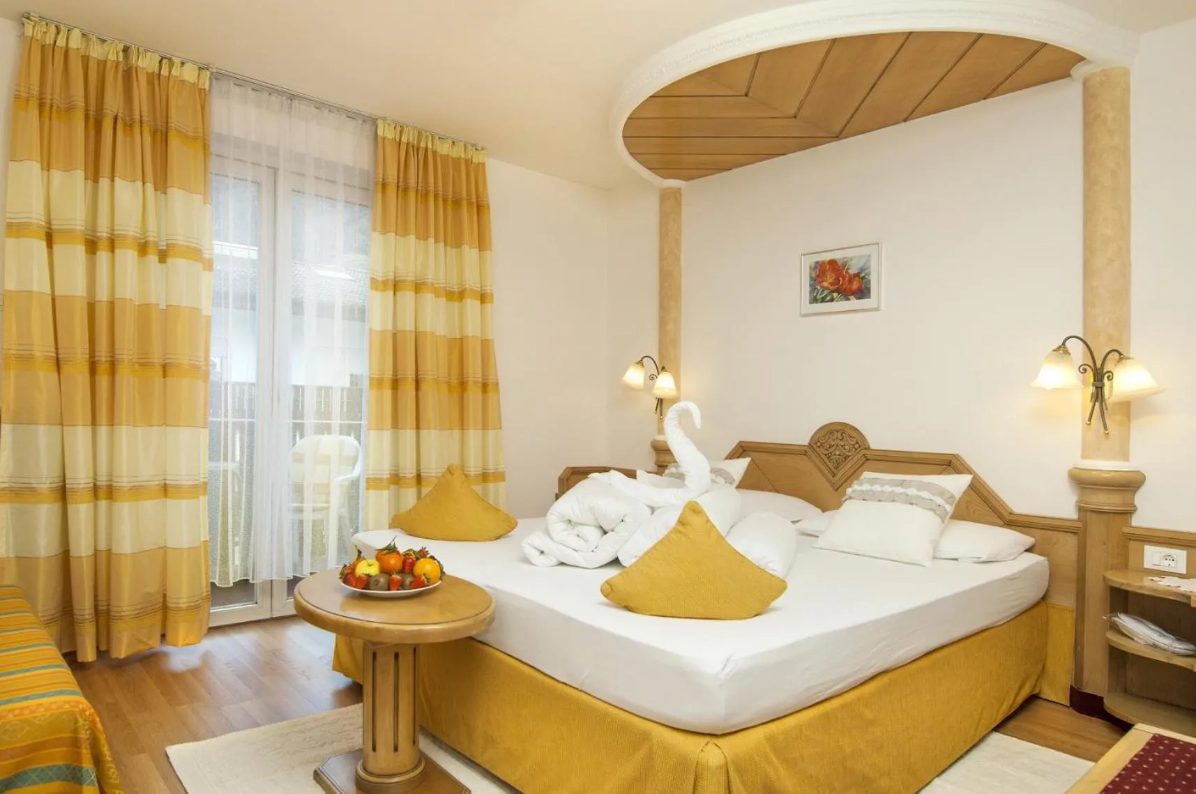 Bed in Albergo al Cervo - Gasthof zum Hirschen