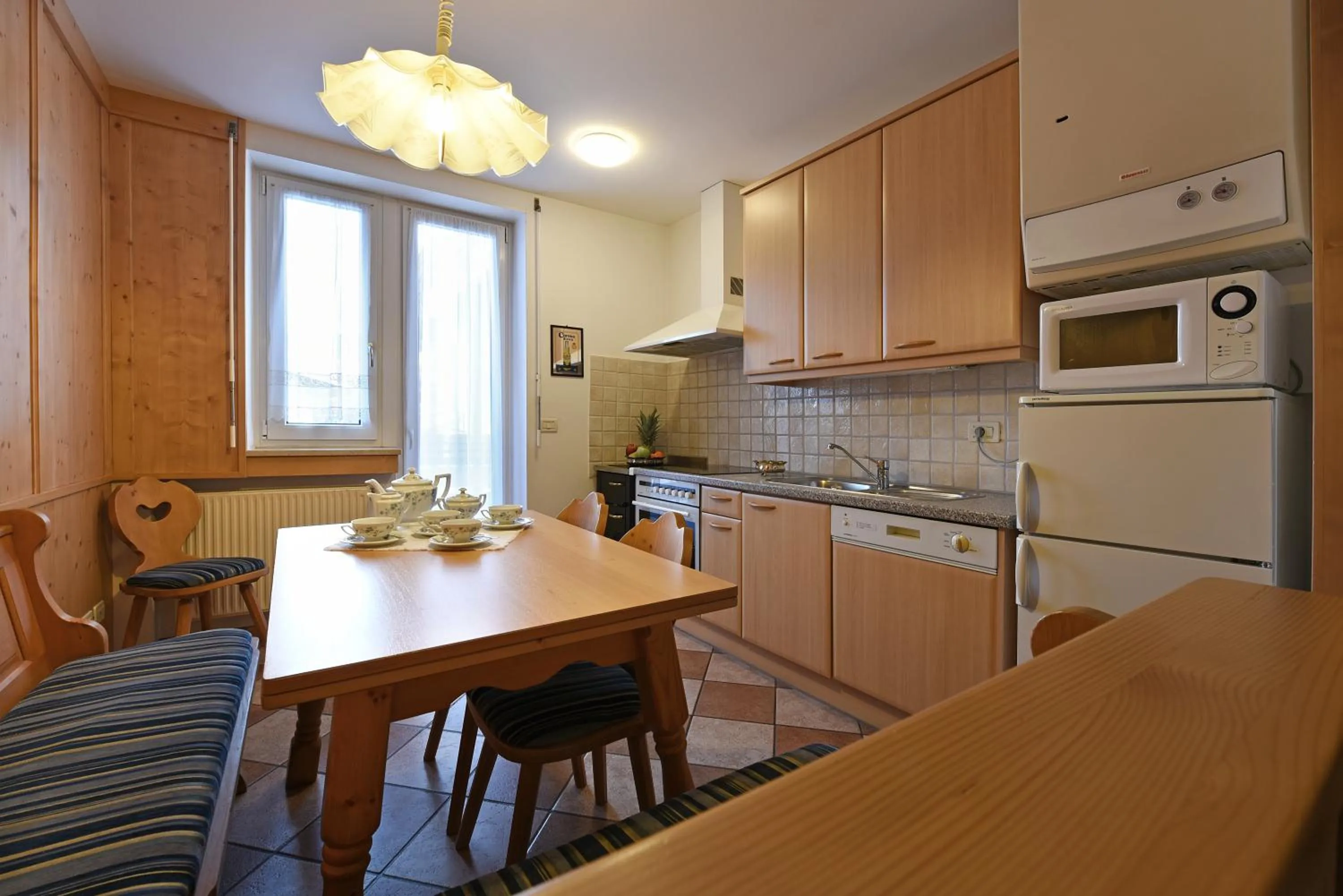 Kitchen or kitchenette in Alpin-Residence Amadeus