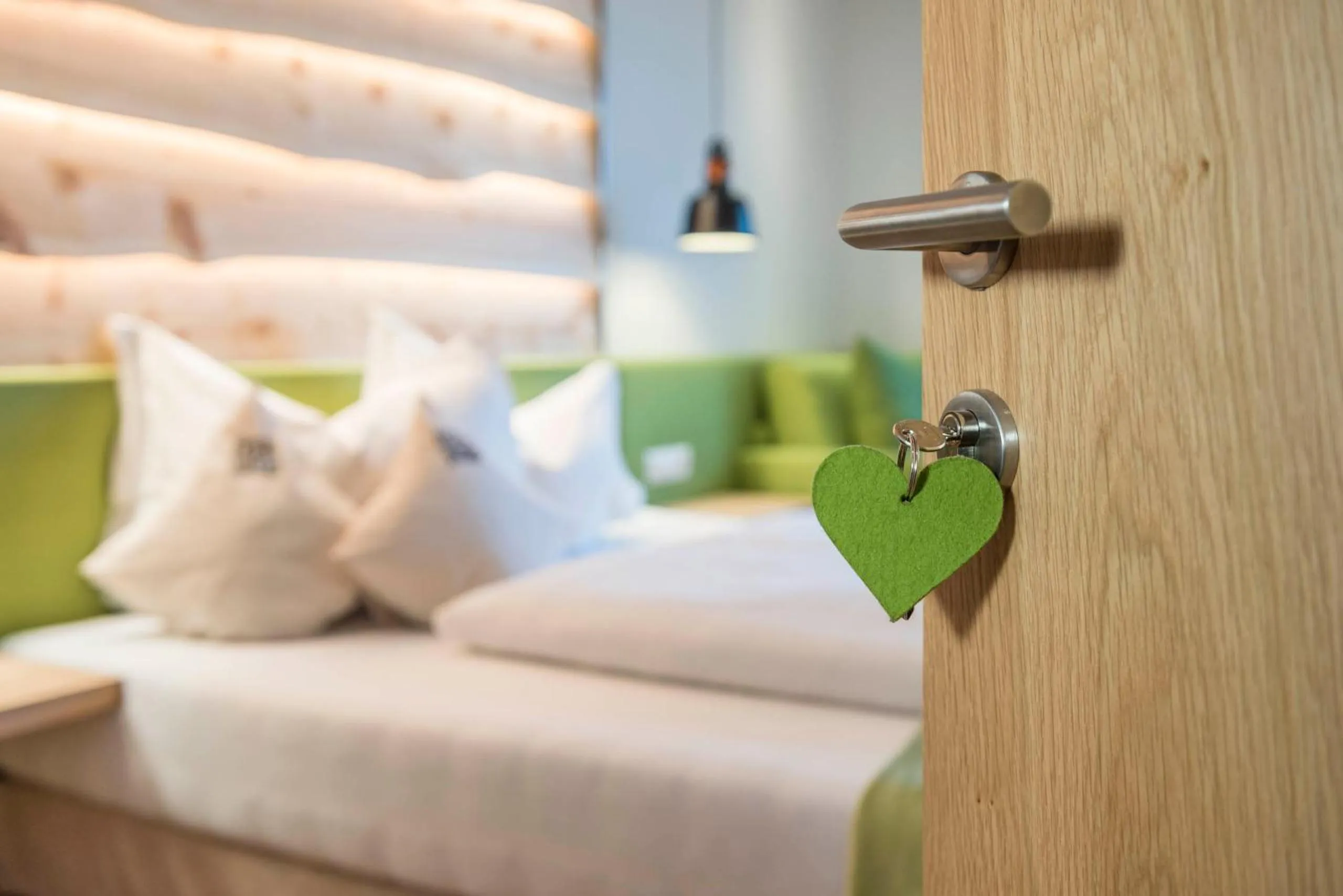 Bed in Pension Haus Tirol