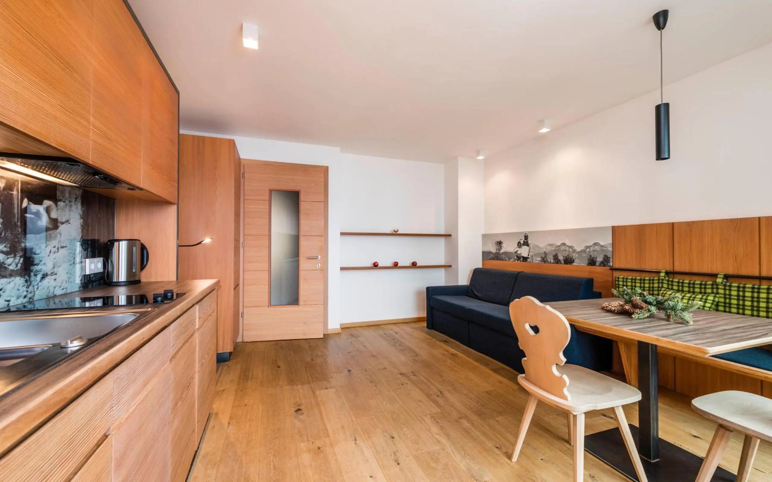 Kitchen or kitchenette in Pension Haus Tirol