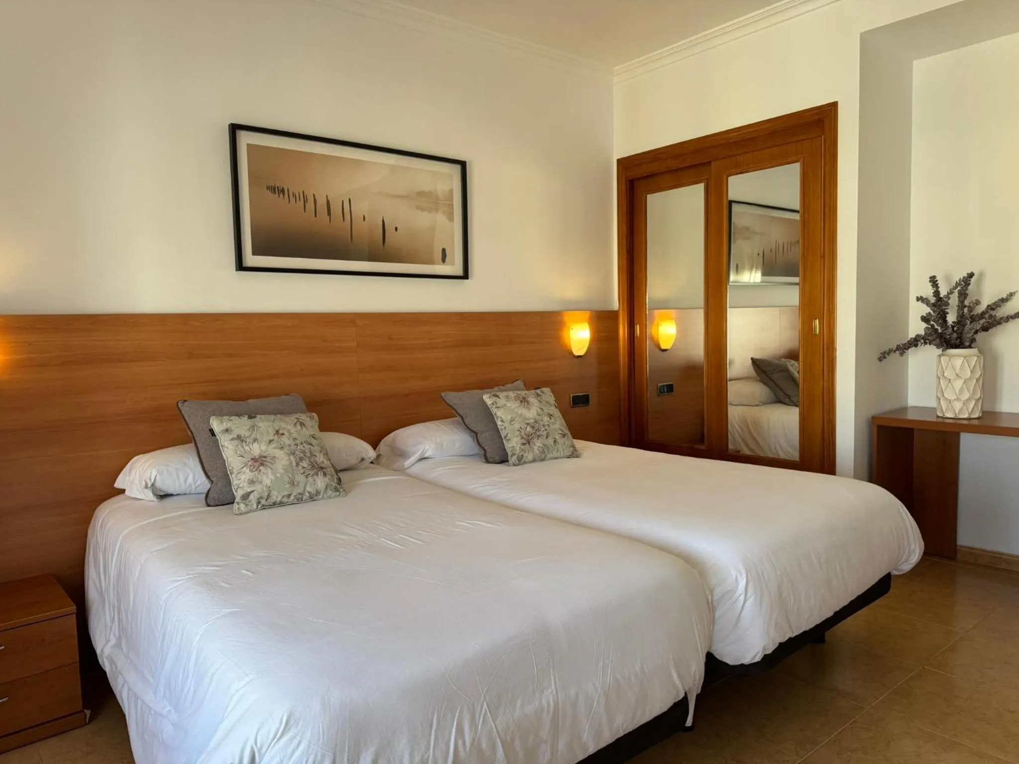 Bed in Hotel Ciudad Pozo Alcón