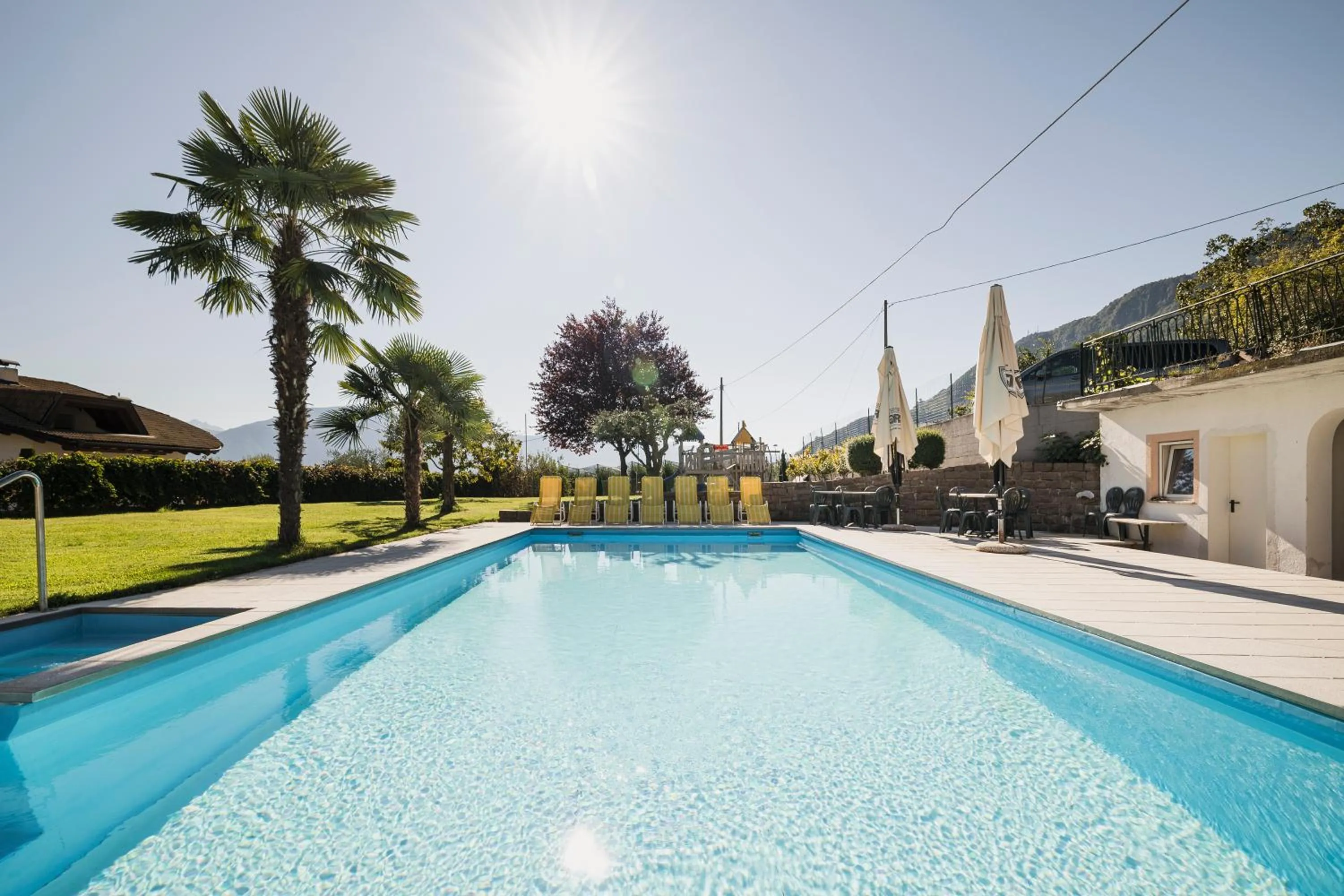 Swimming pool in Hotel Stamserhof