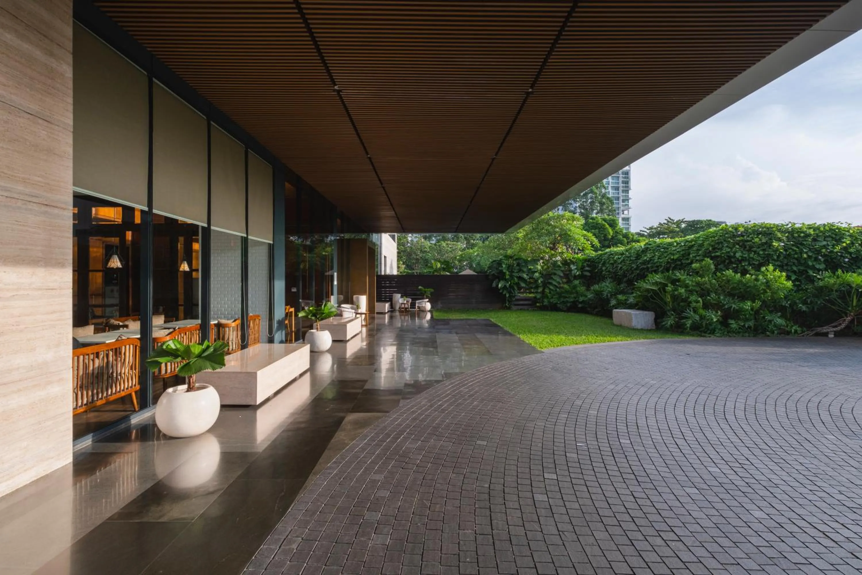 Facade/entrance in Veranda Serviced Residence Puri