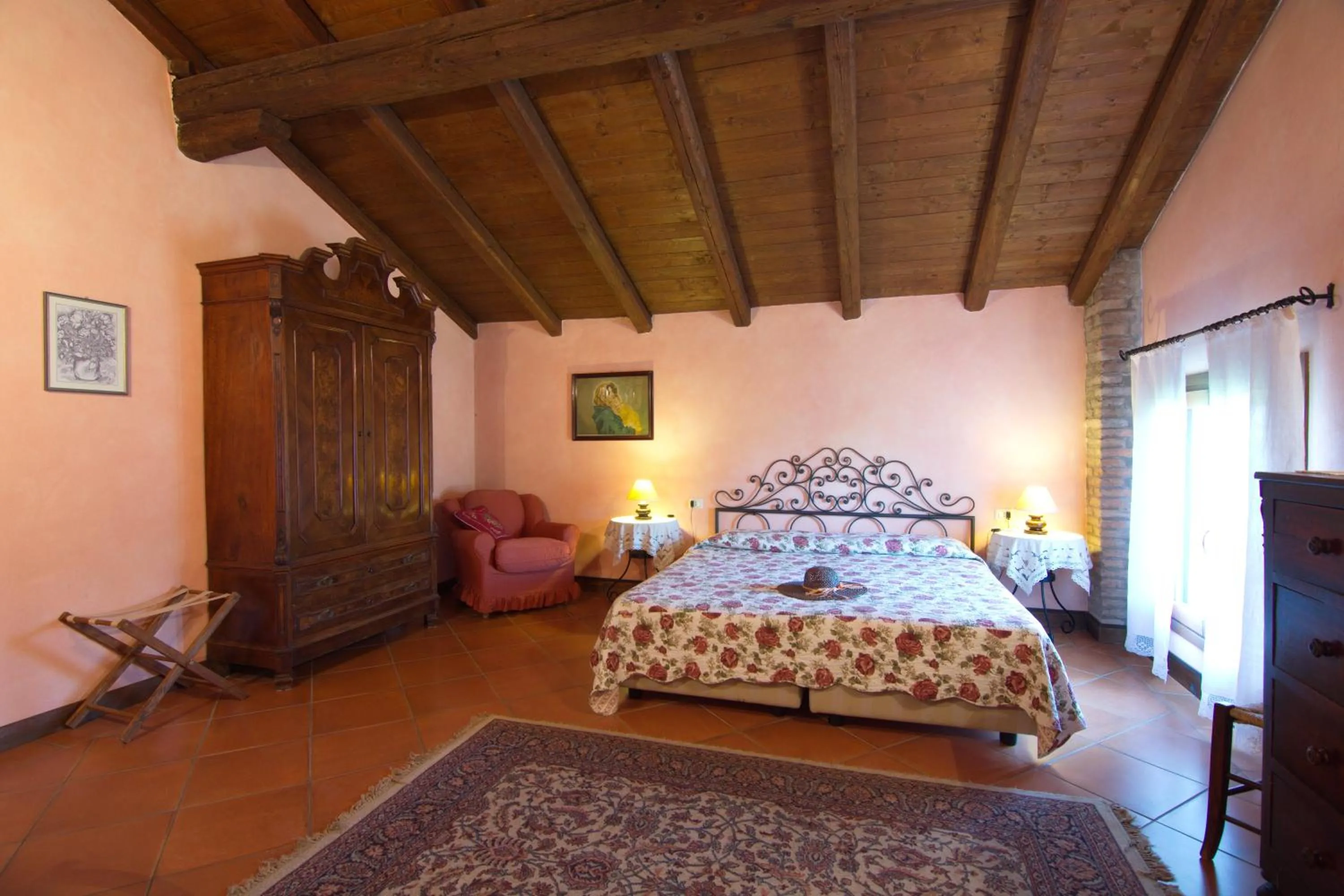 Garden view, Bed in Agriturismo La Cascinetta