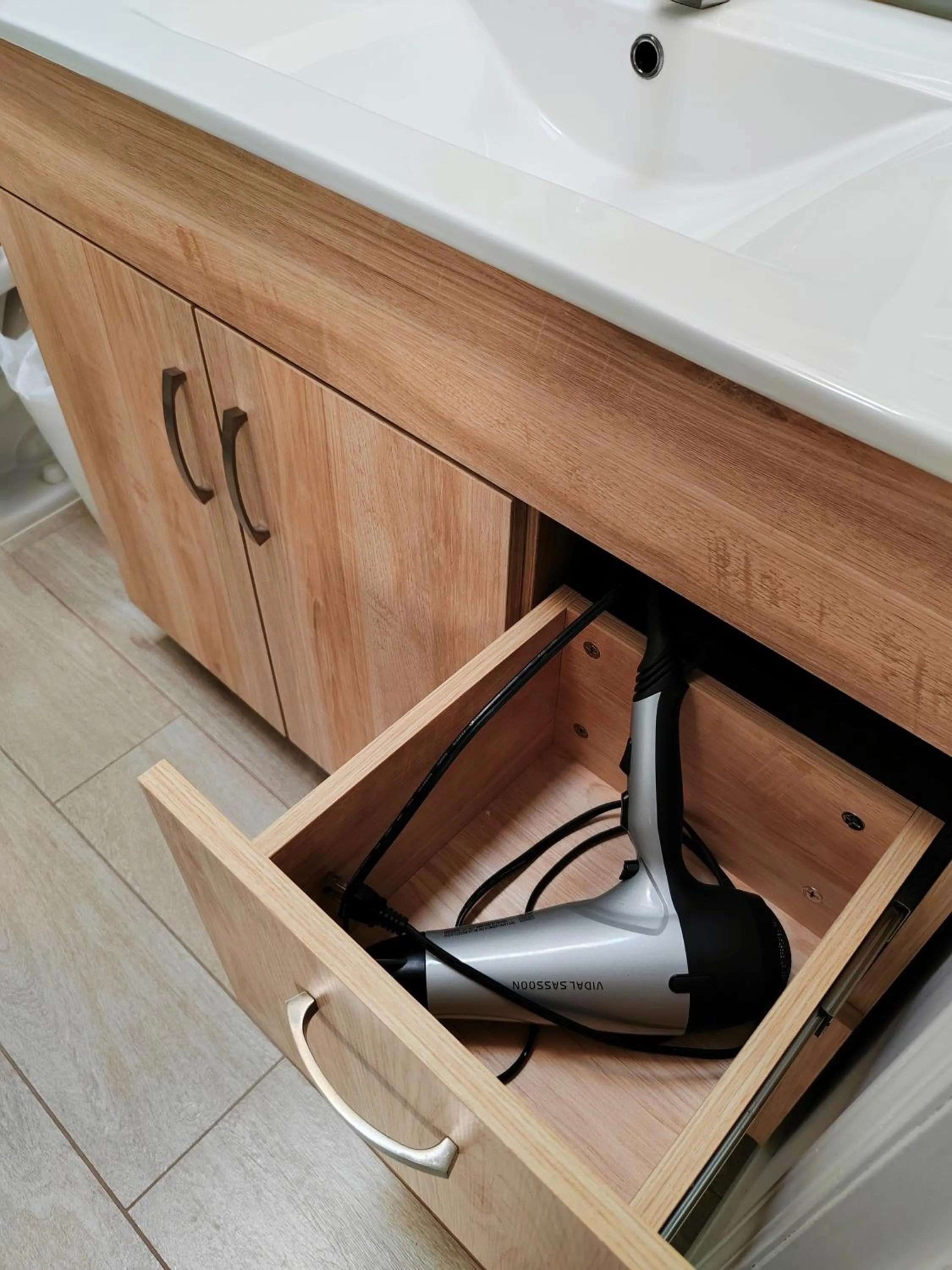 hair dryier in Bed Plus YVR