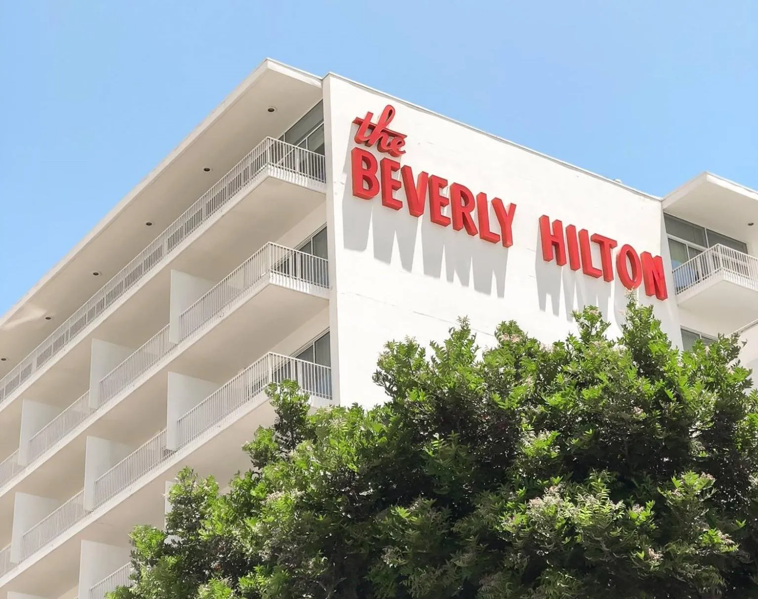 Property building in The Beverly Hilton