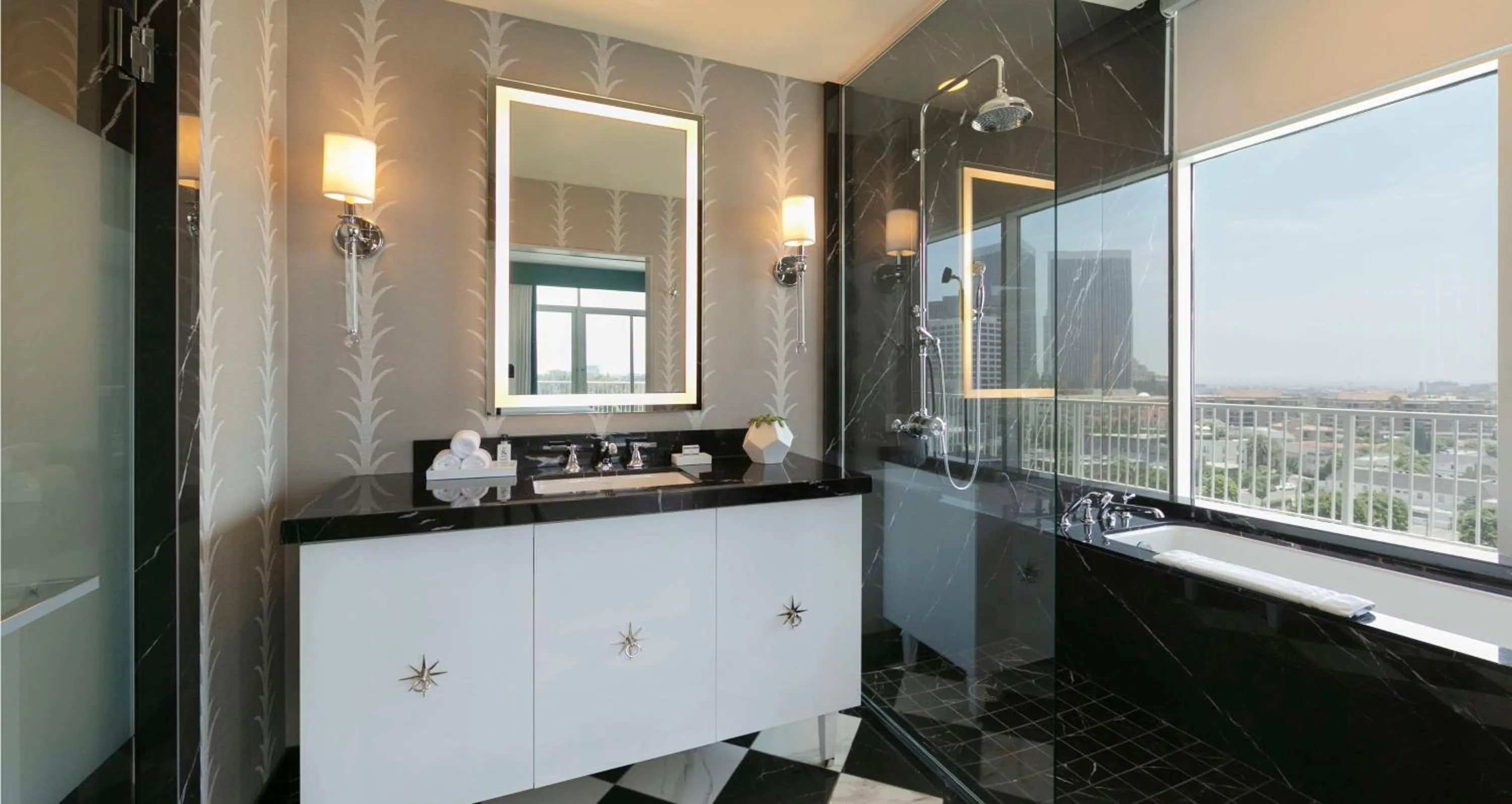 Living room in The Beverly Hilton