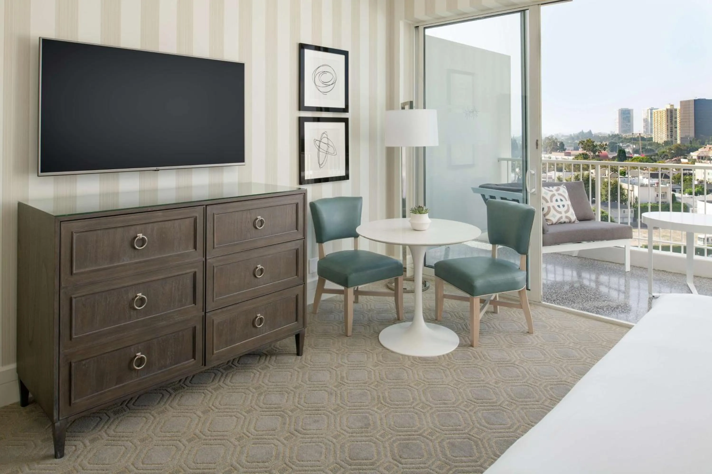 Living room in The Beverly Hilton