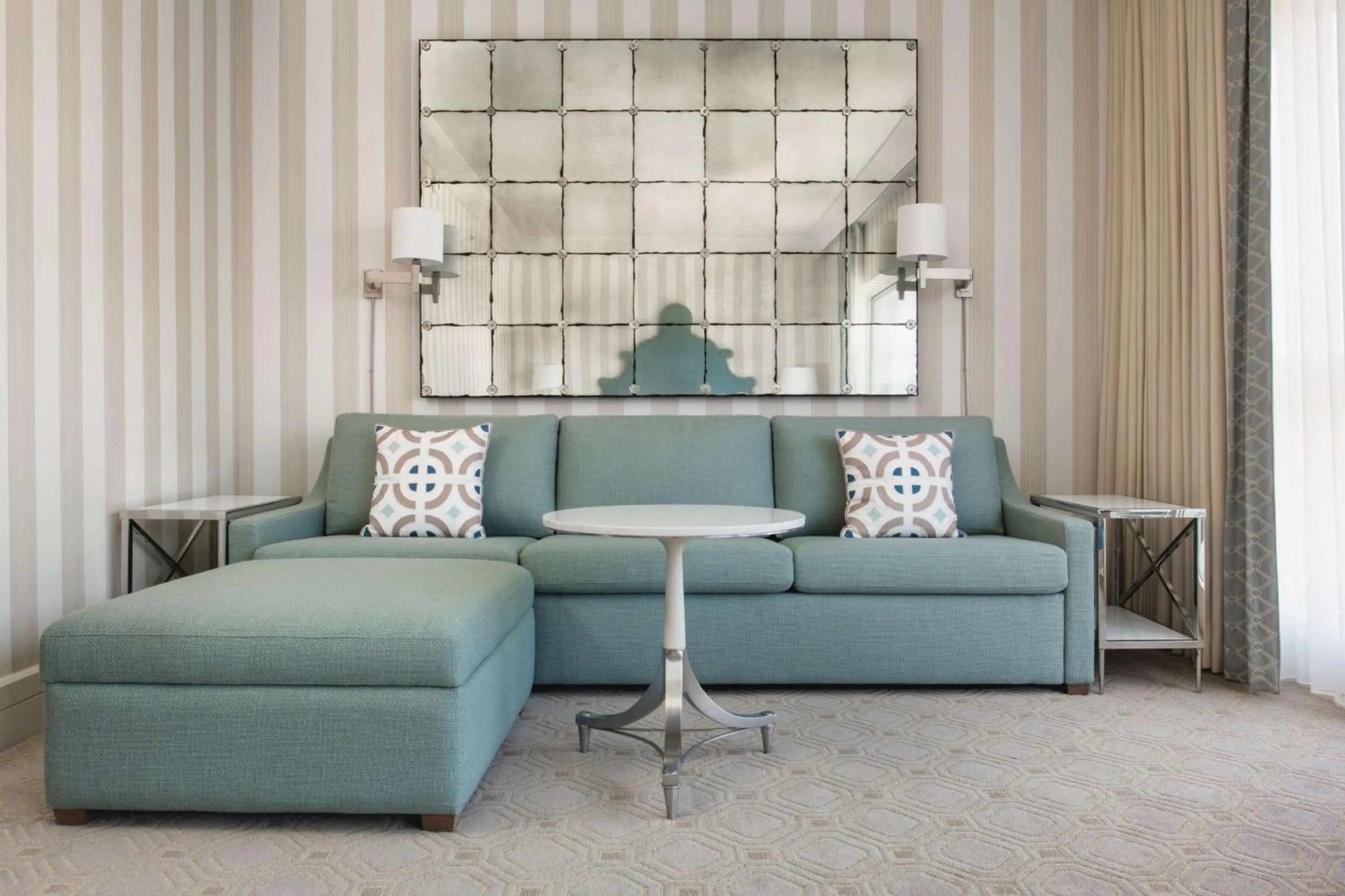 Living room in The Beverly Hilton