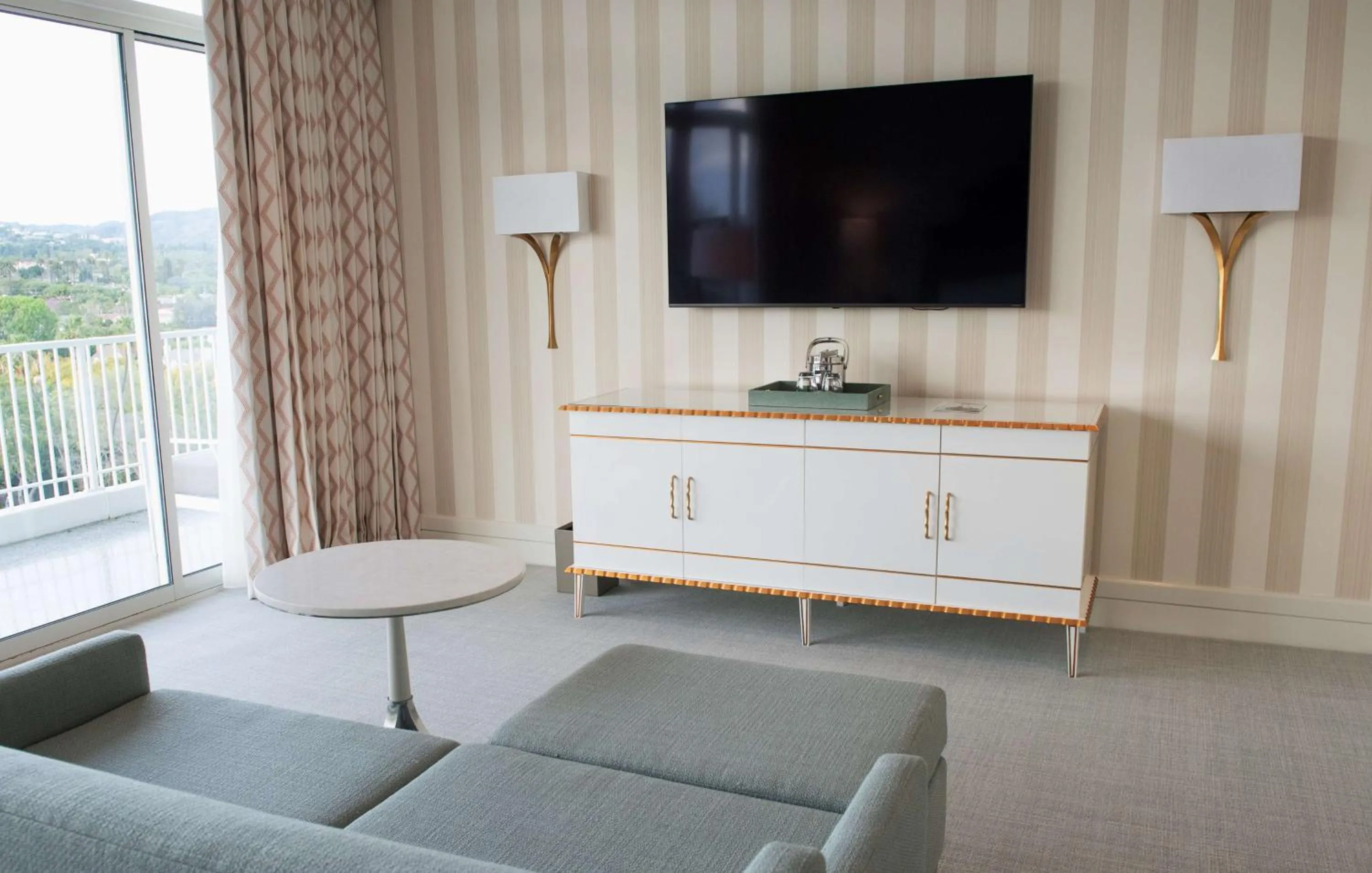 Living room in The Beverly Hilton