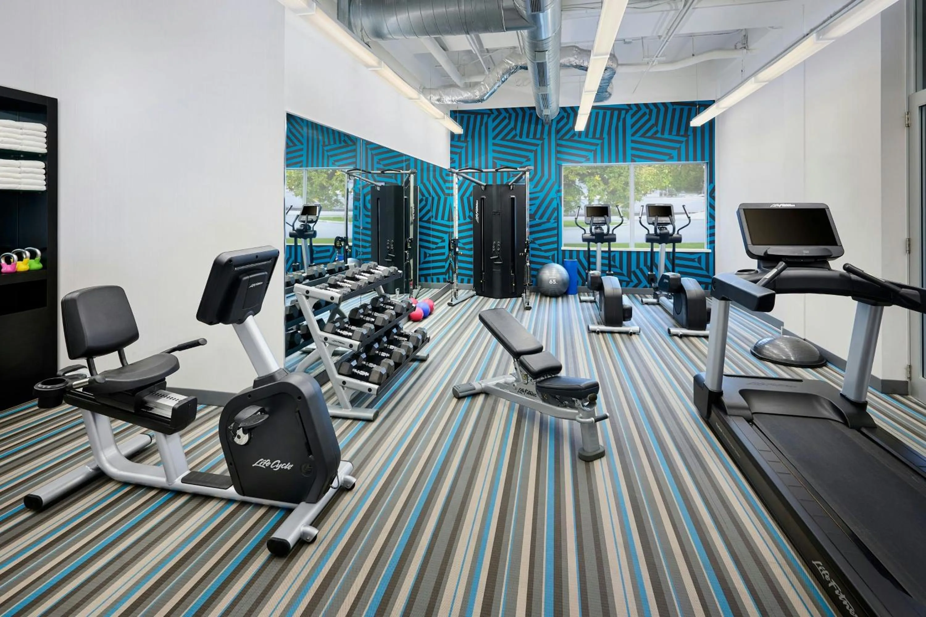 Fitness centre/facilities in Aloft Vaughan Mills
