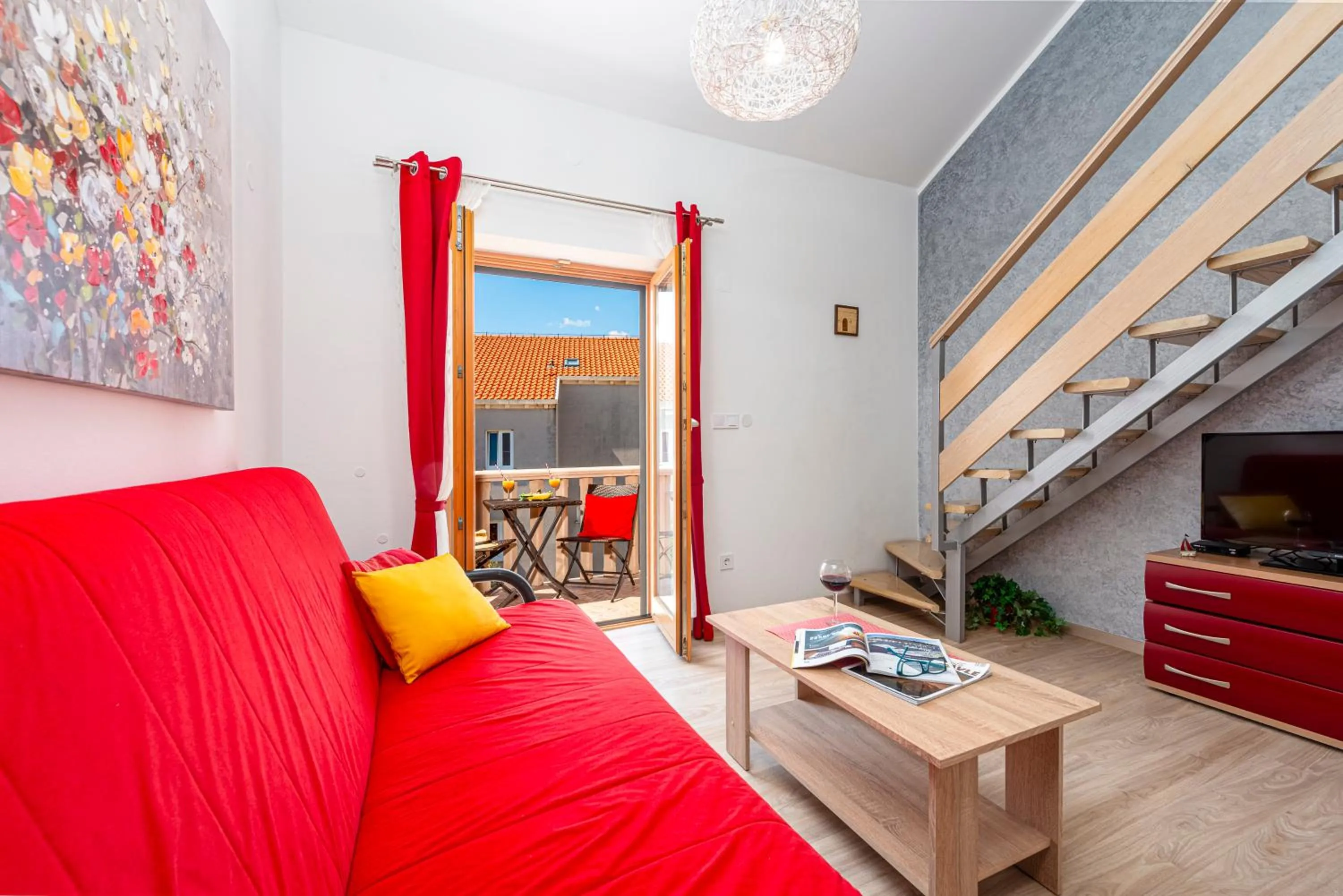 Living room in Cina Apartments