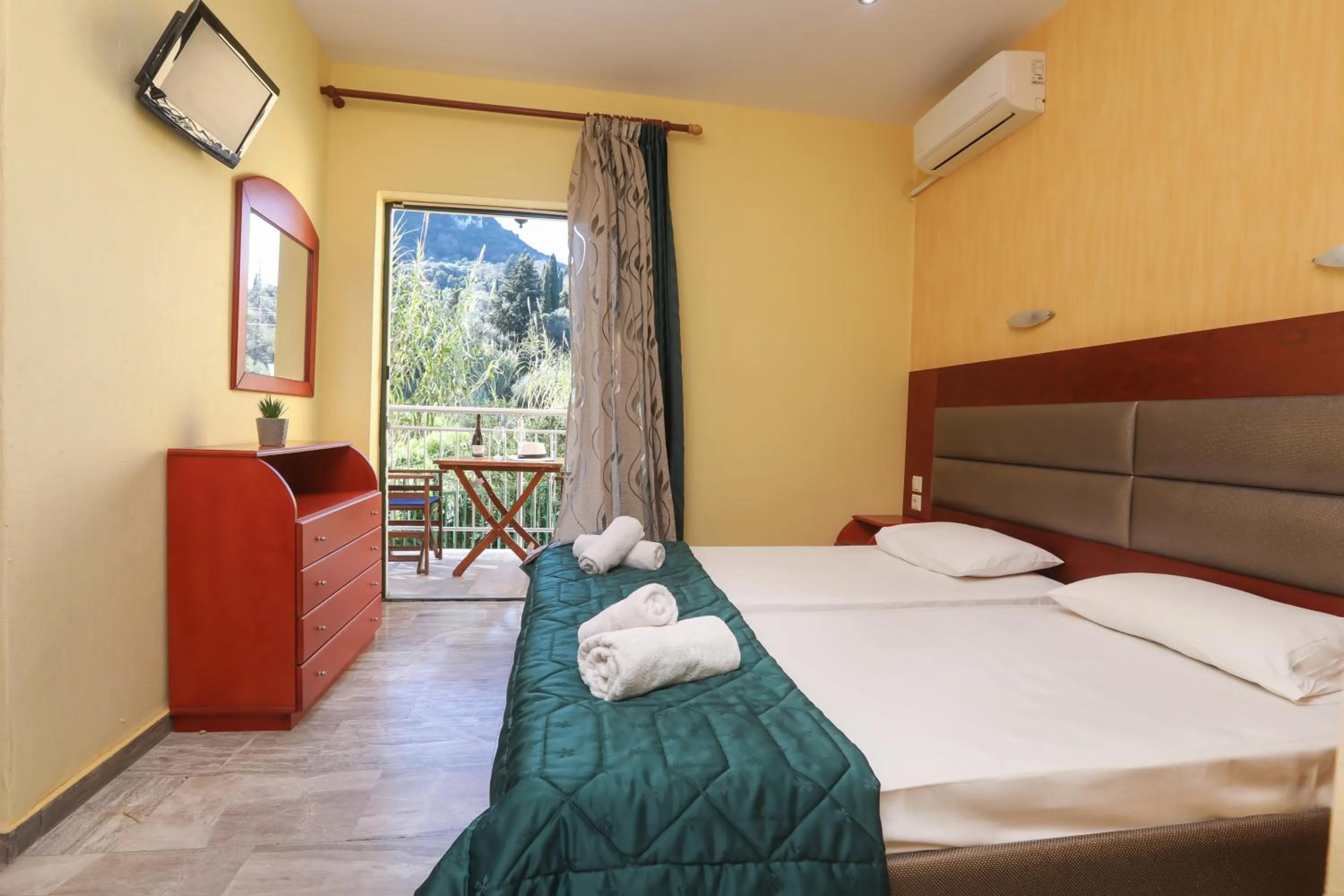 Bed in Kerkyra Beach Hotel & Apartments