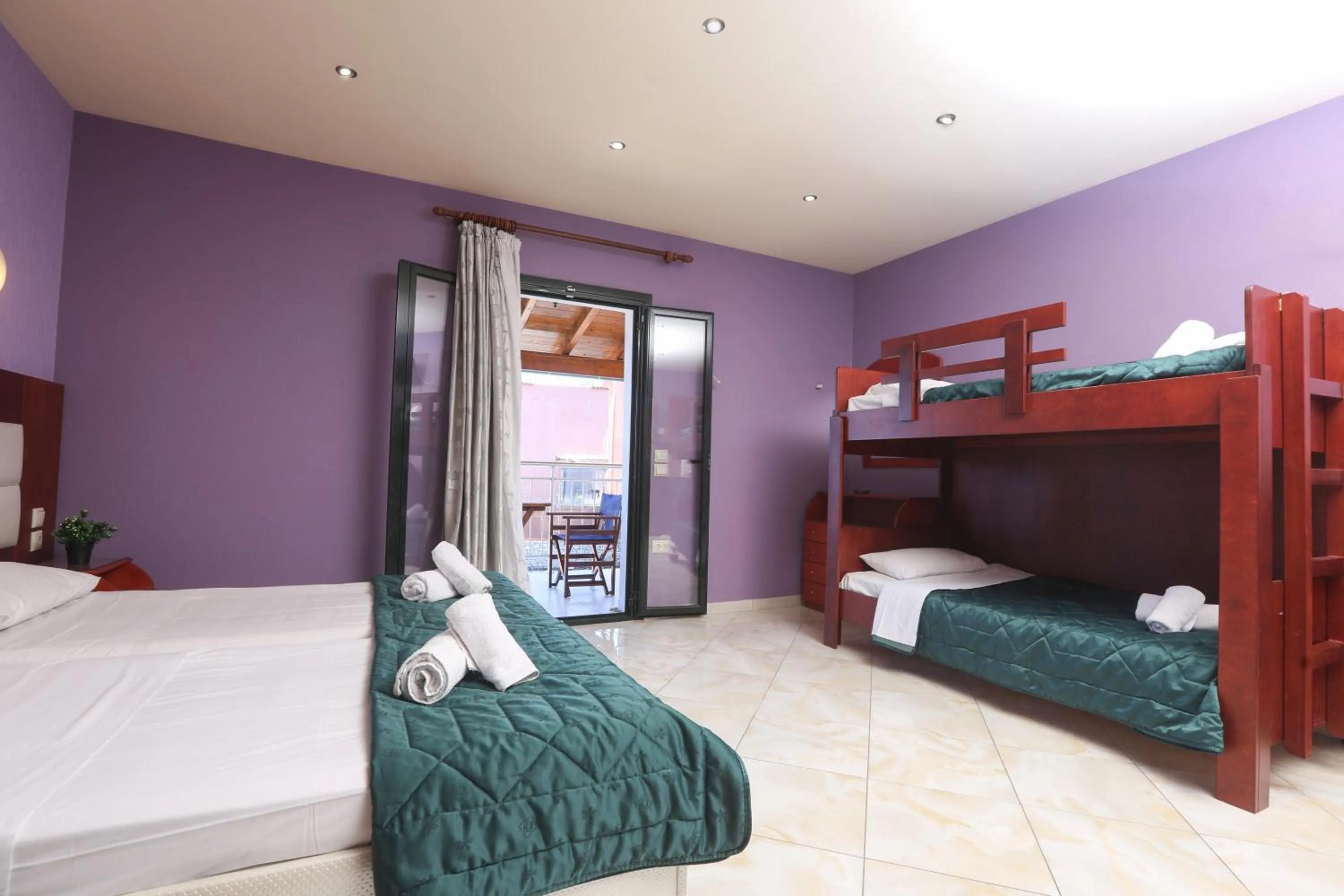 Bed in Kerkyra Beach Hotel & Apartments