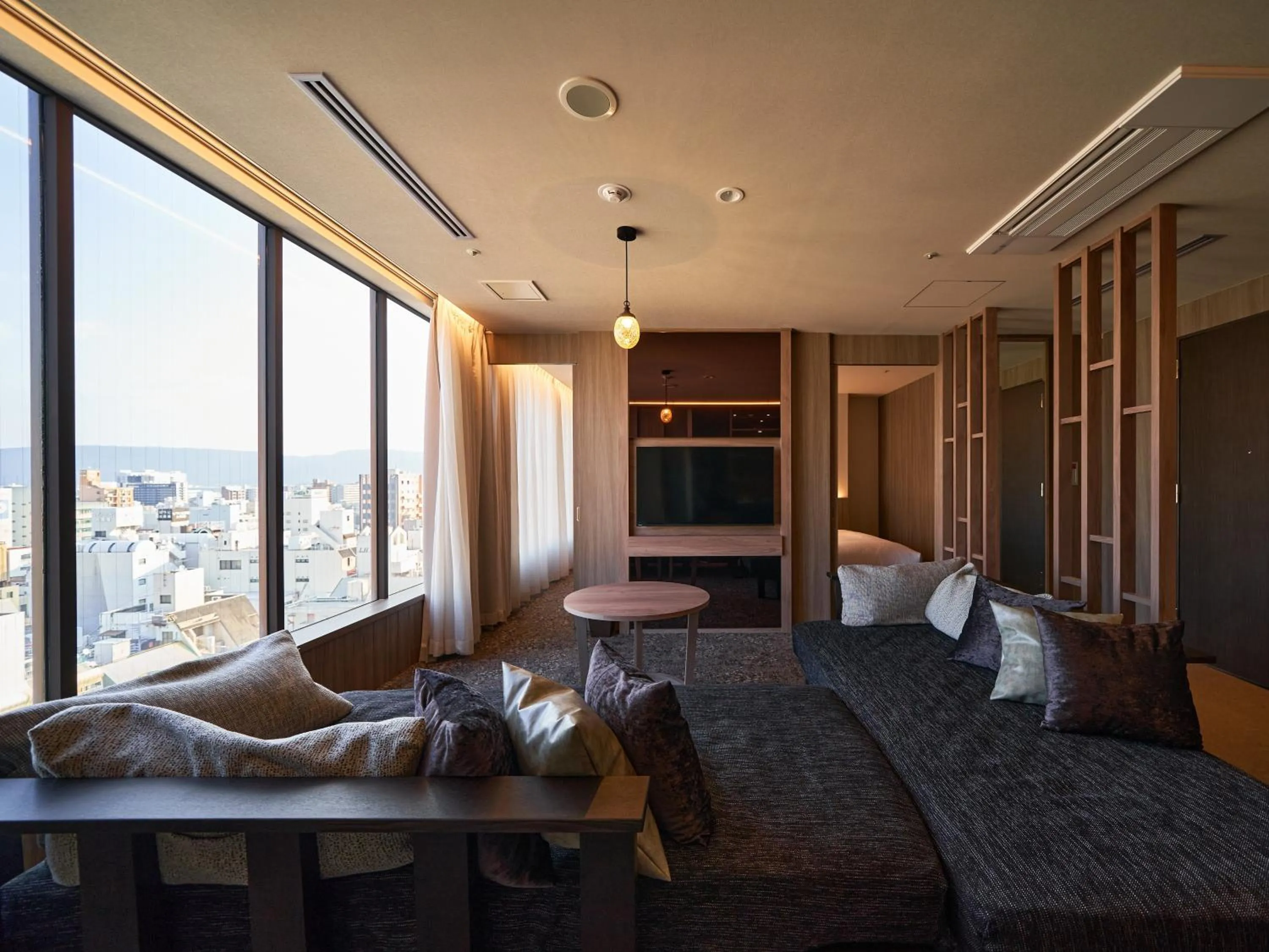 Photo of the whole room, Bed in WeBase TAKAMATSU
