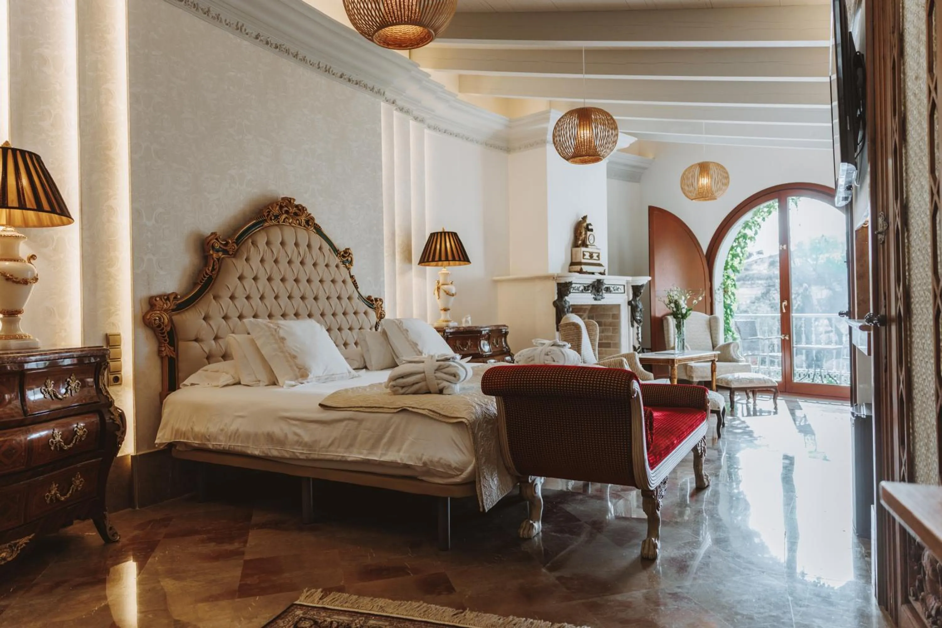 Bed in Hotel Finca Los Pilares de Ronda