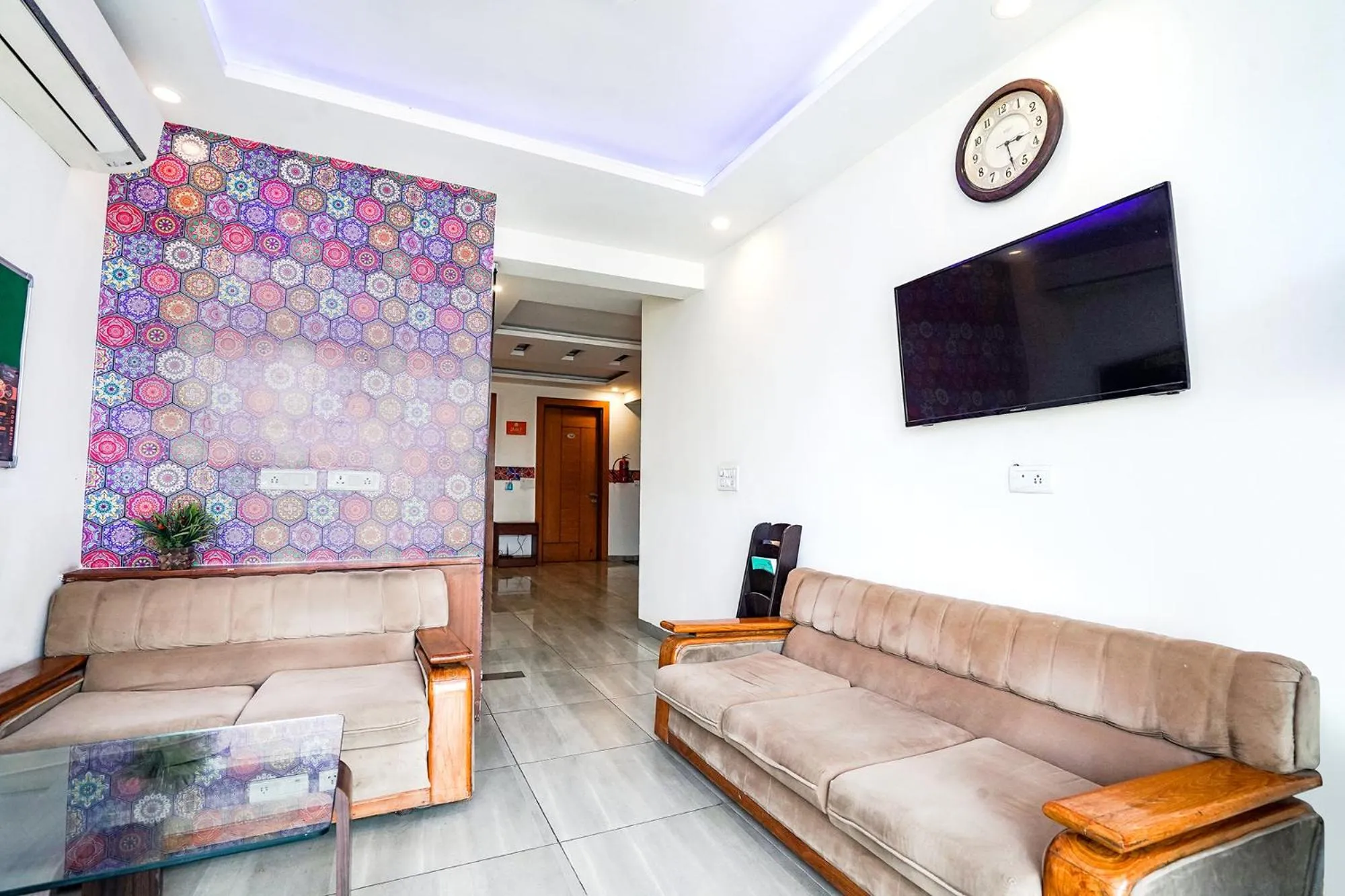 Seating area in FabHotel Emoji Stays