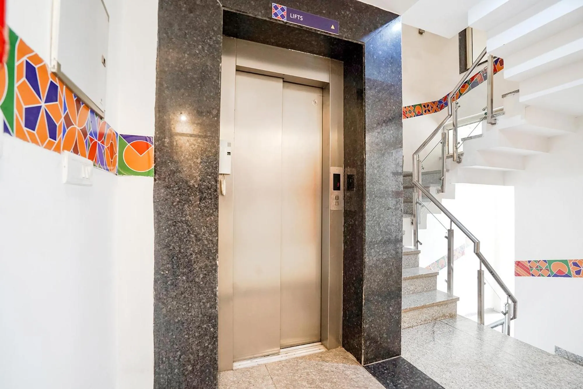 elevator in FabHotel Emoji Stays