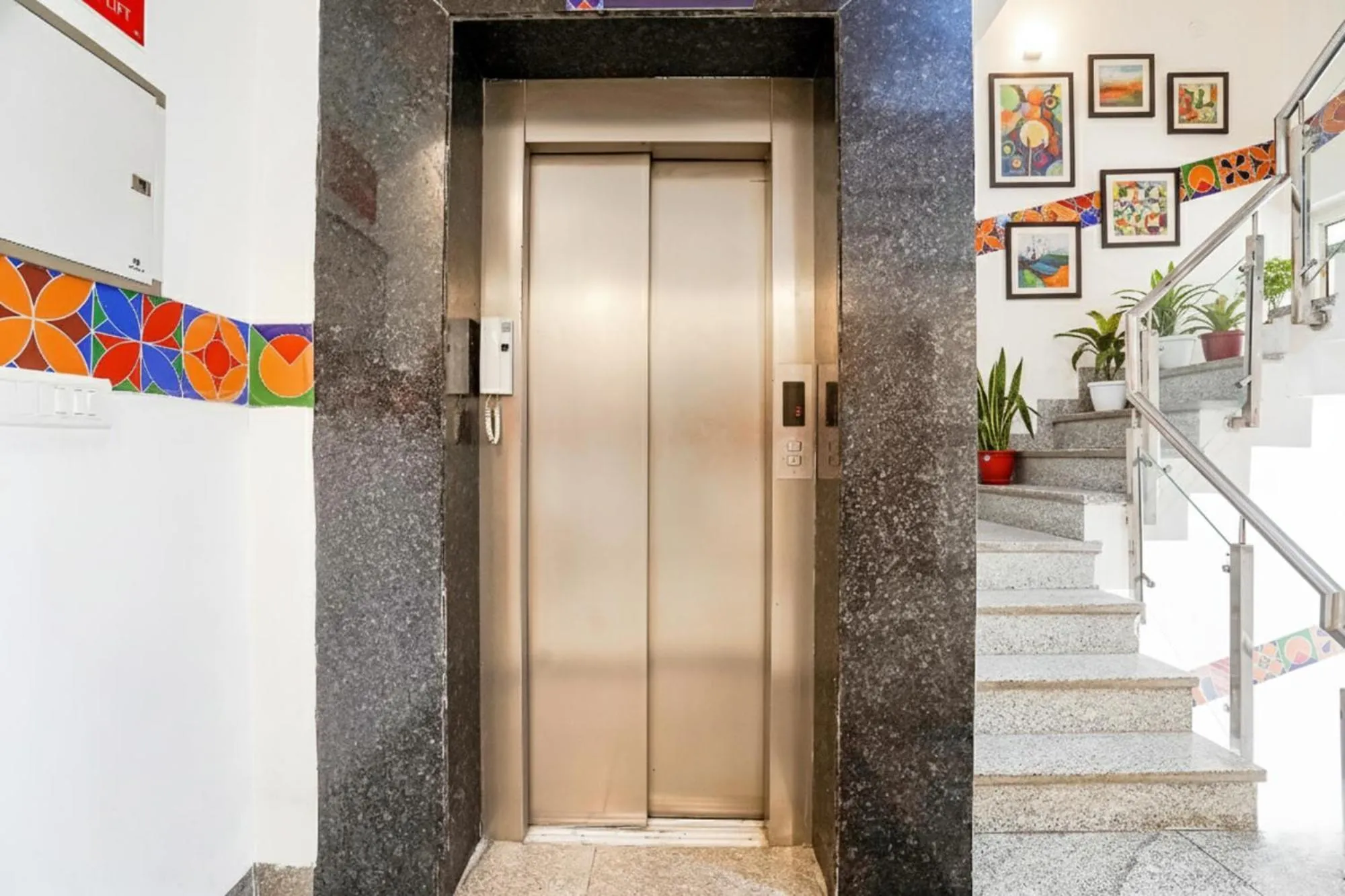 elevator in FabHotel Emoji Stays