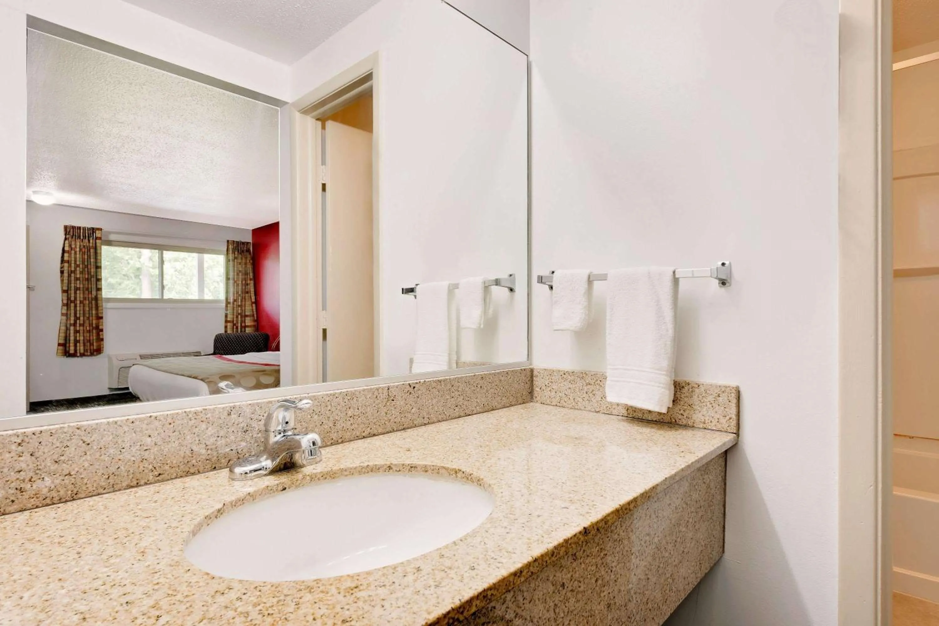 Bathroom in Ramada by Wyndham Cleveland Airport West