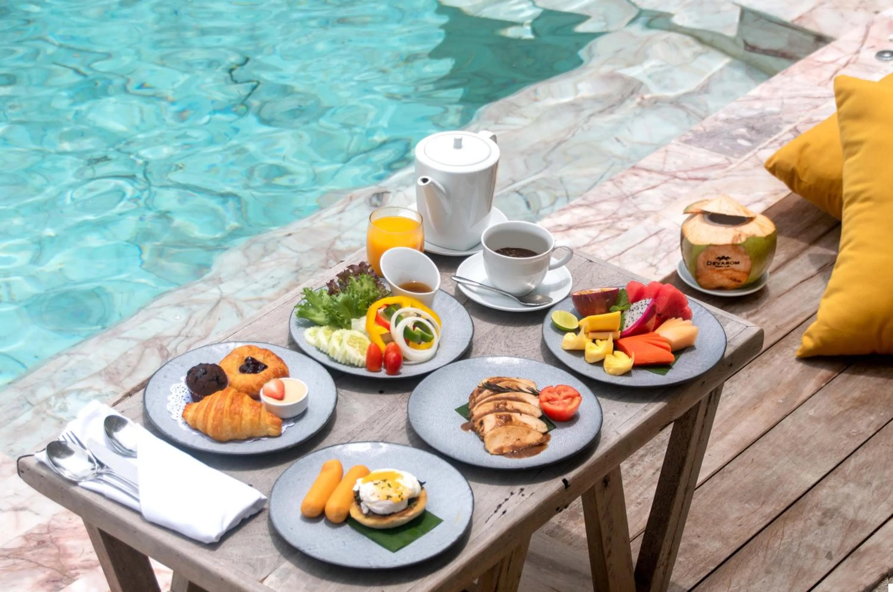 Food in Devasom Khao Lak Beach Resort & Villas