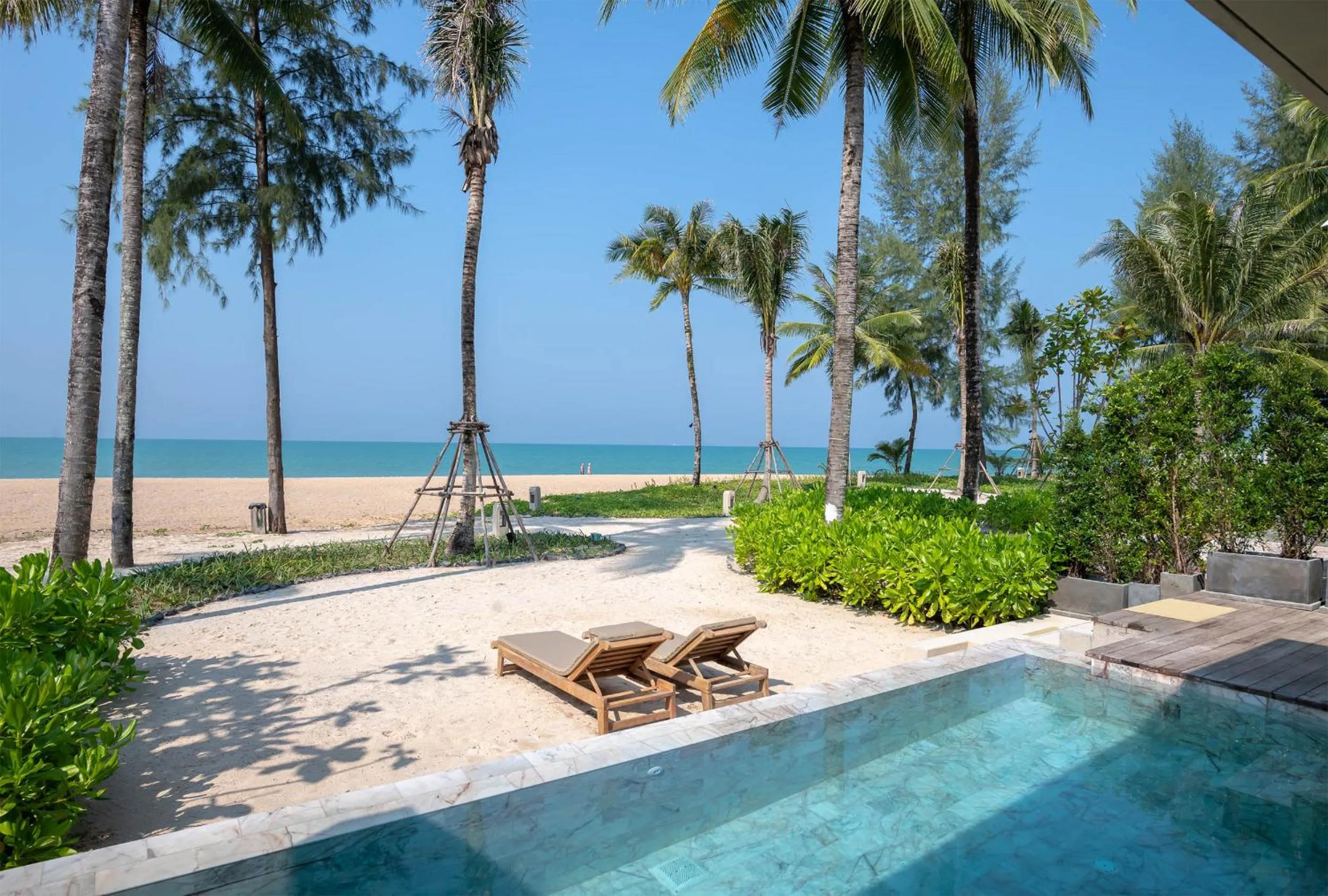 Sea view in Devasom Khao Lak Beach Resort & Villas