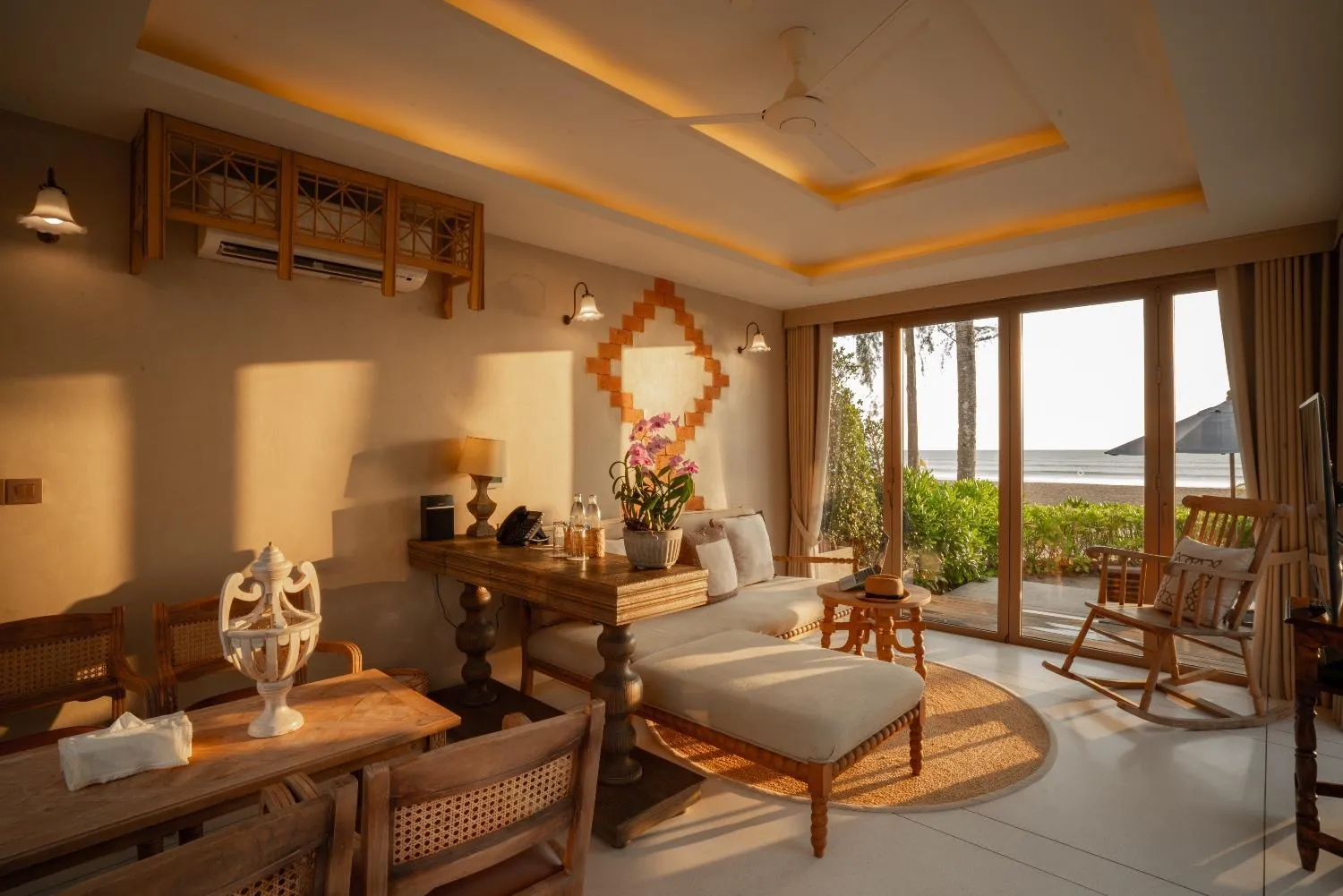 Living room in Devasom Khao Lak Beach Resort & Villas