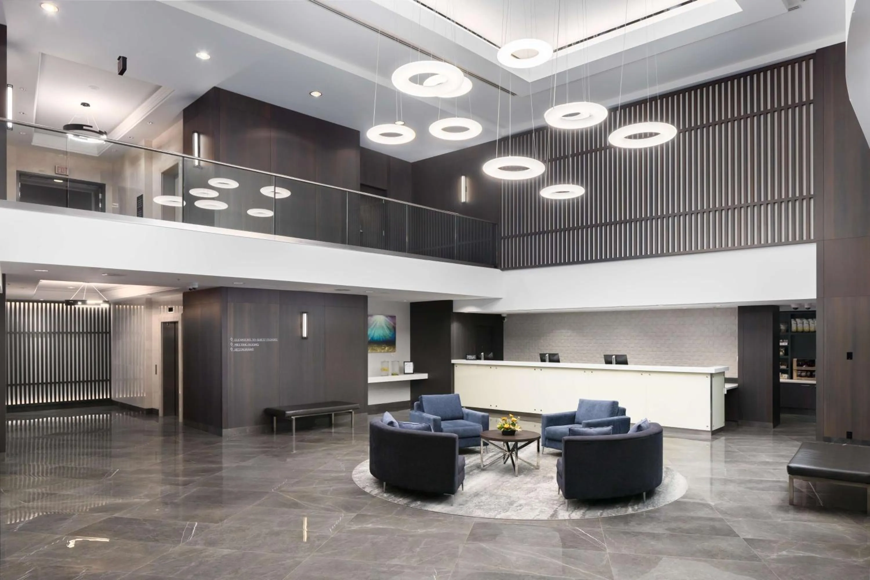 Lobby or reception in Hilton Vancouver Metrotown