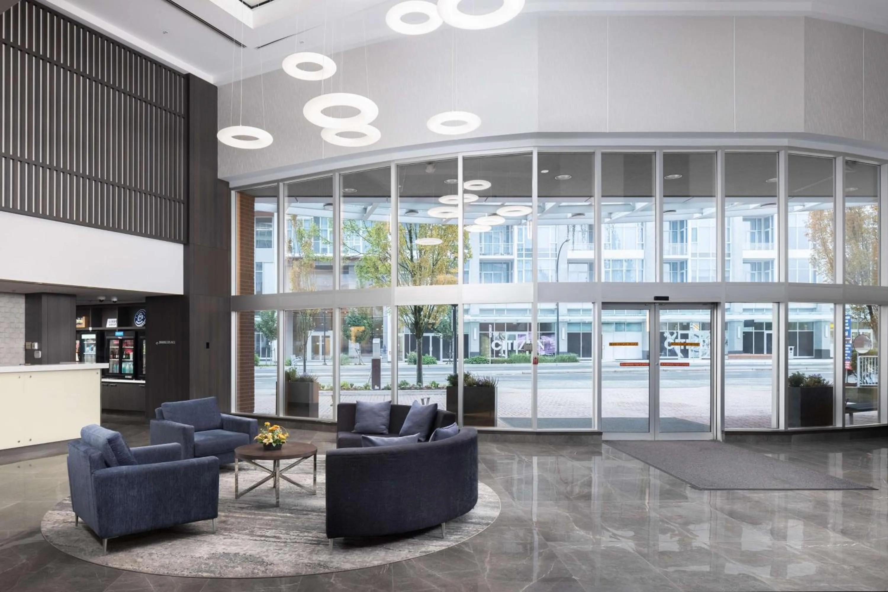 Lobby or reception in Hilton Vancouver Metrotown