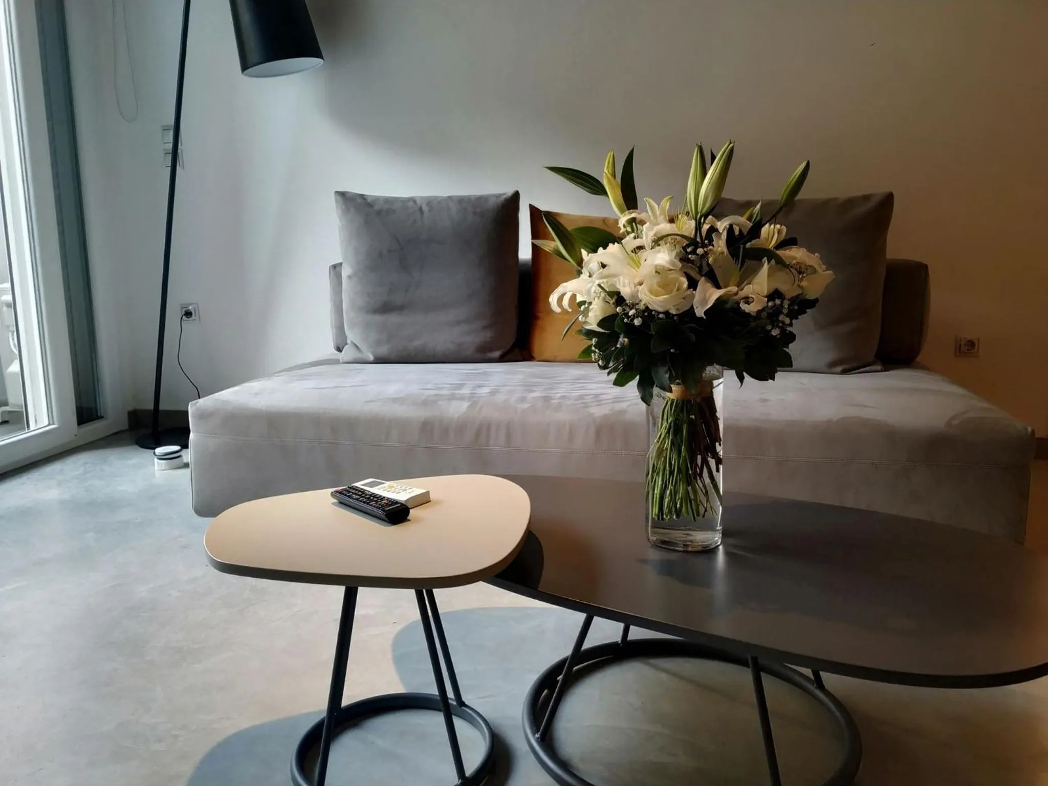 Living room, Bed in Athenian Residences