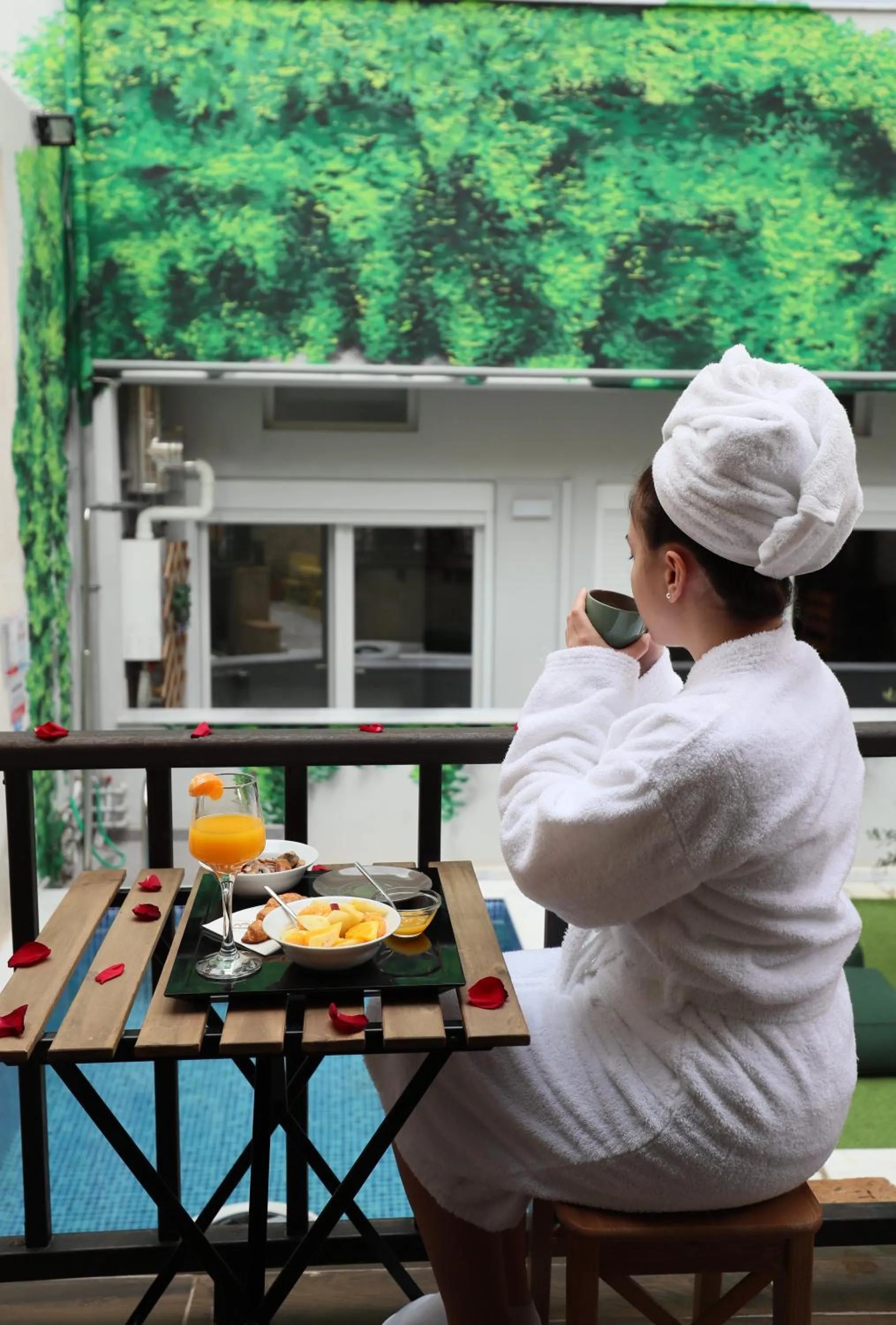 Garden view in Athenian Residences