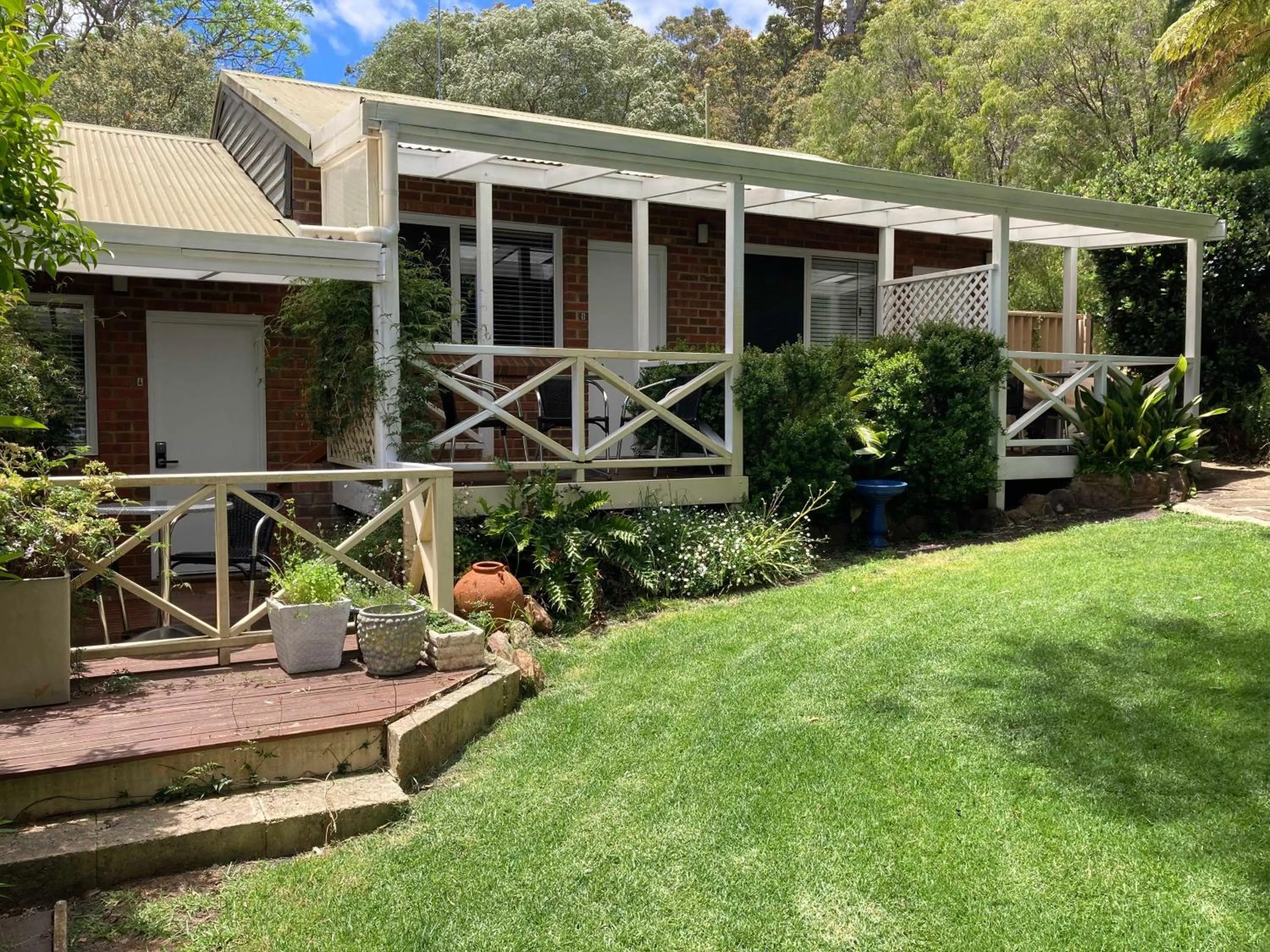 Patio in Edge Of The Forest Motel