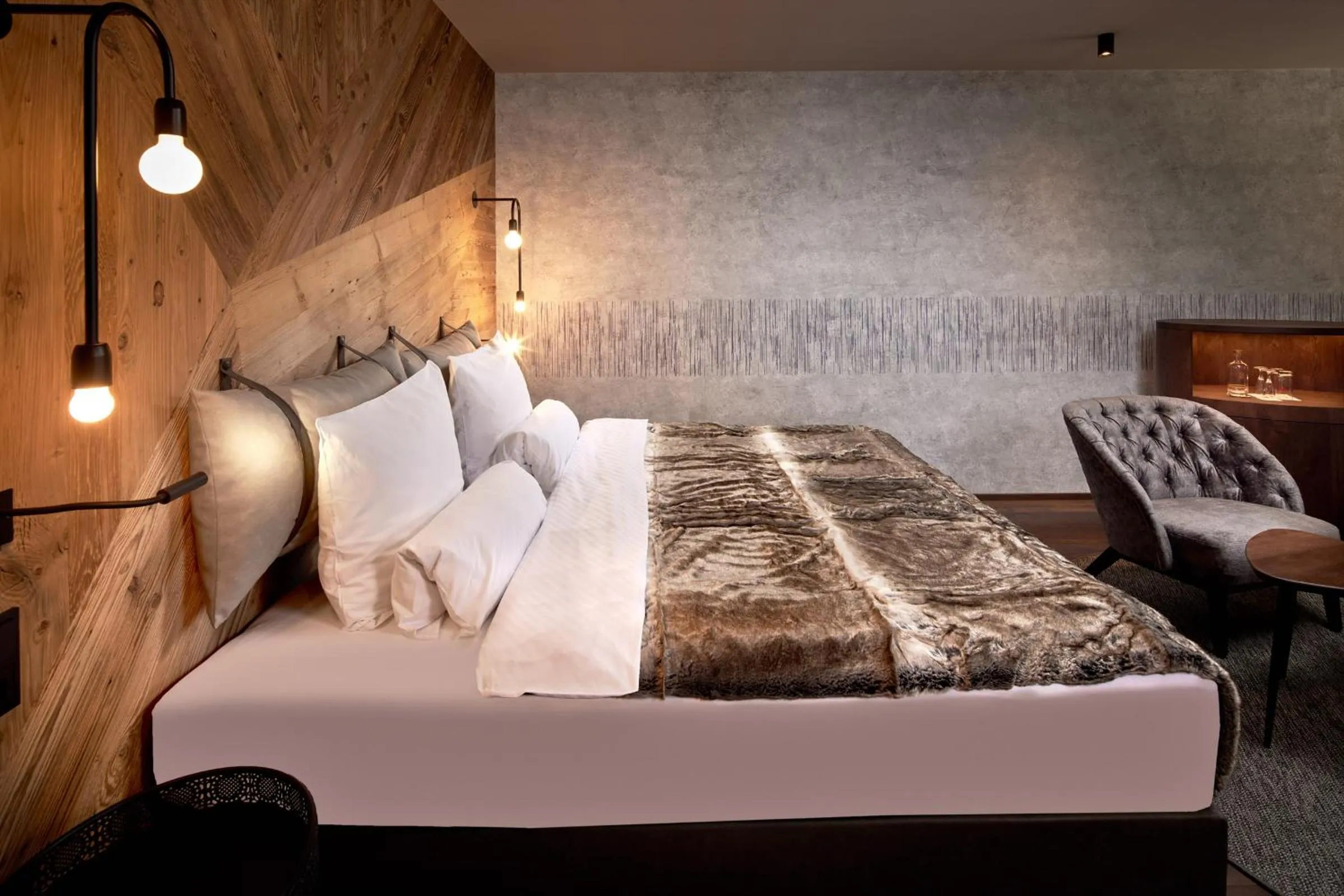 Bed in Hotel Das Sonnenparadies