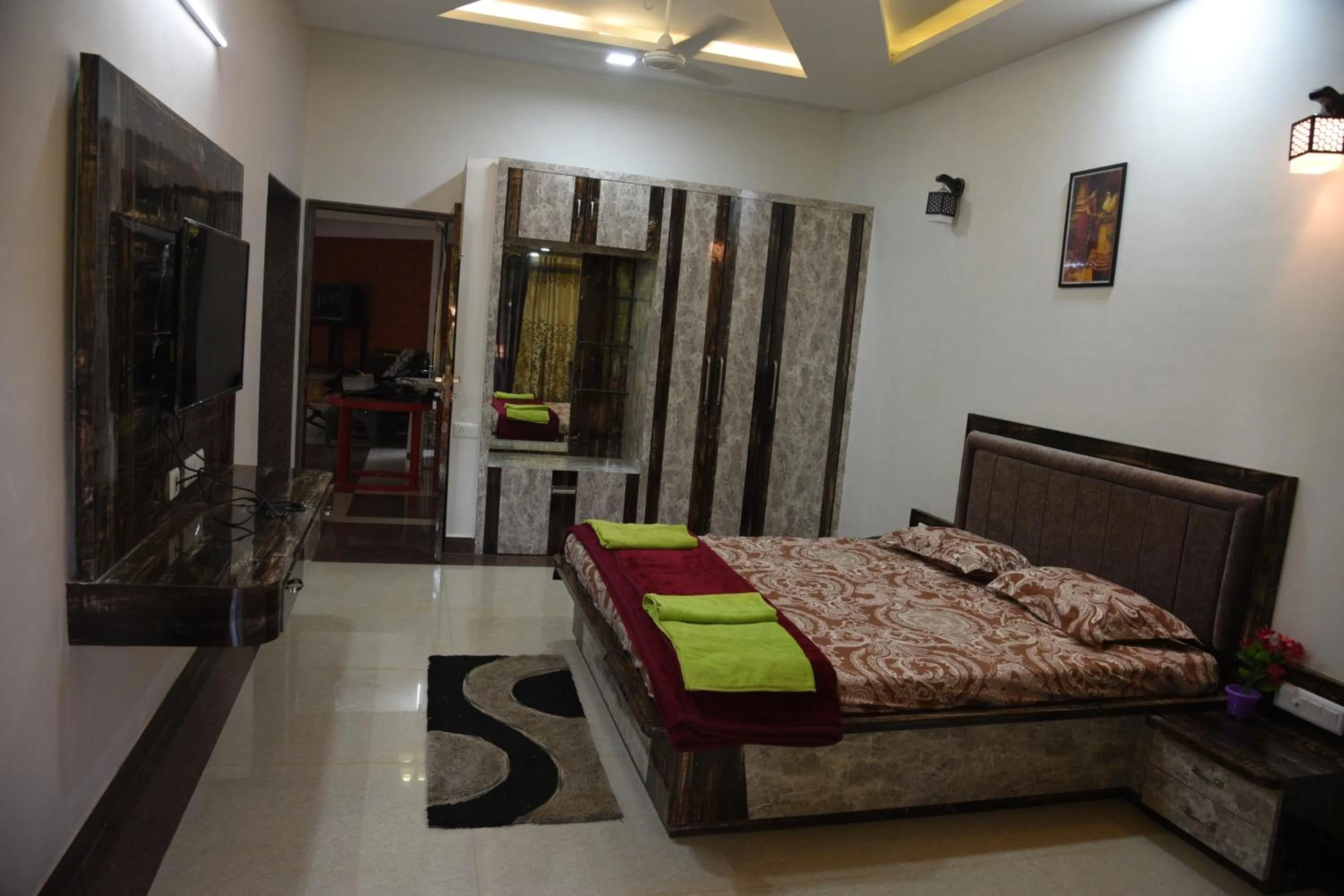 Bedroom, Bed in Shree Ramkrishna Anandvan