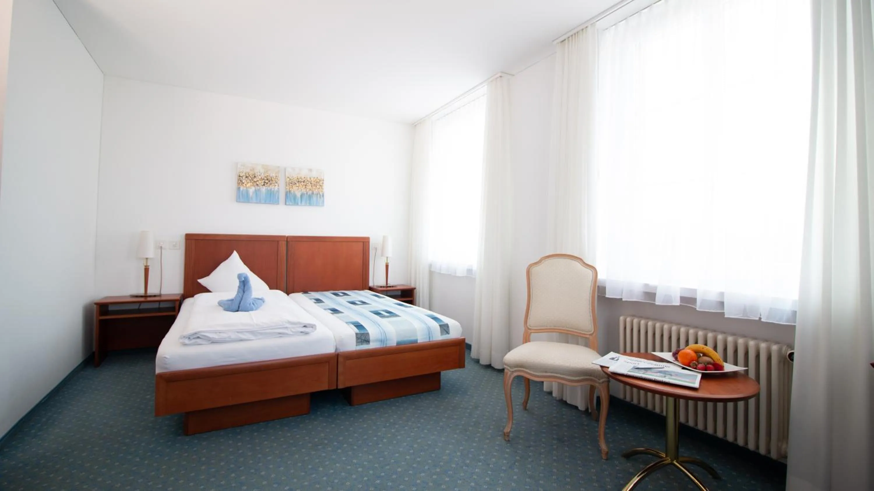 Bed in Hotel Schloss Romanshorn