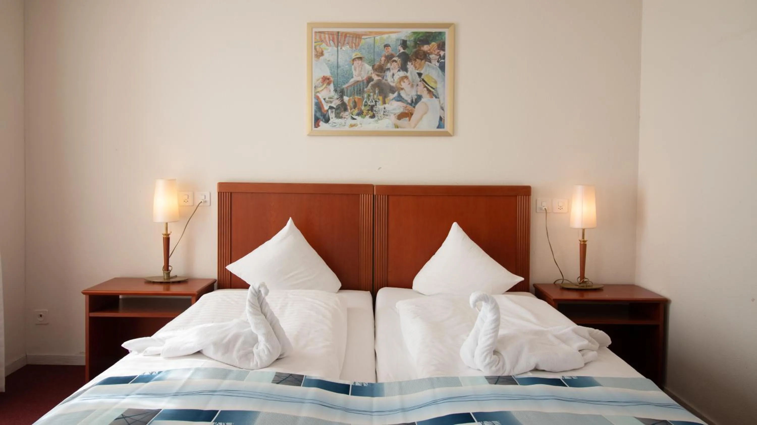 Bed in Hotel Schloss Romanshorn