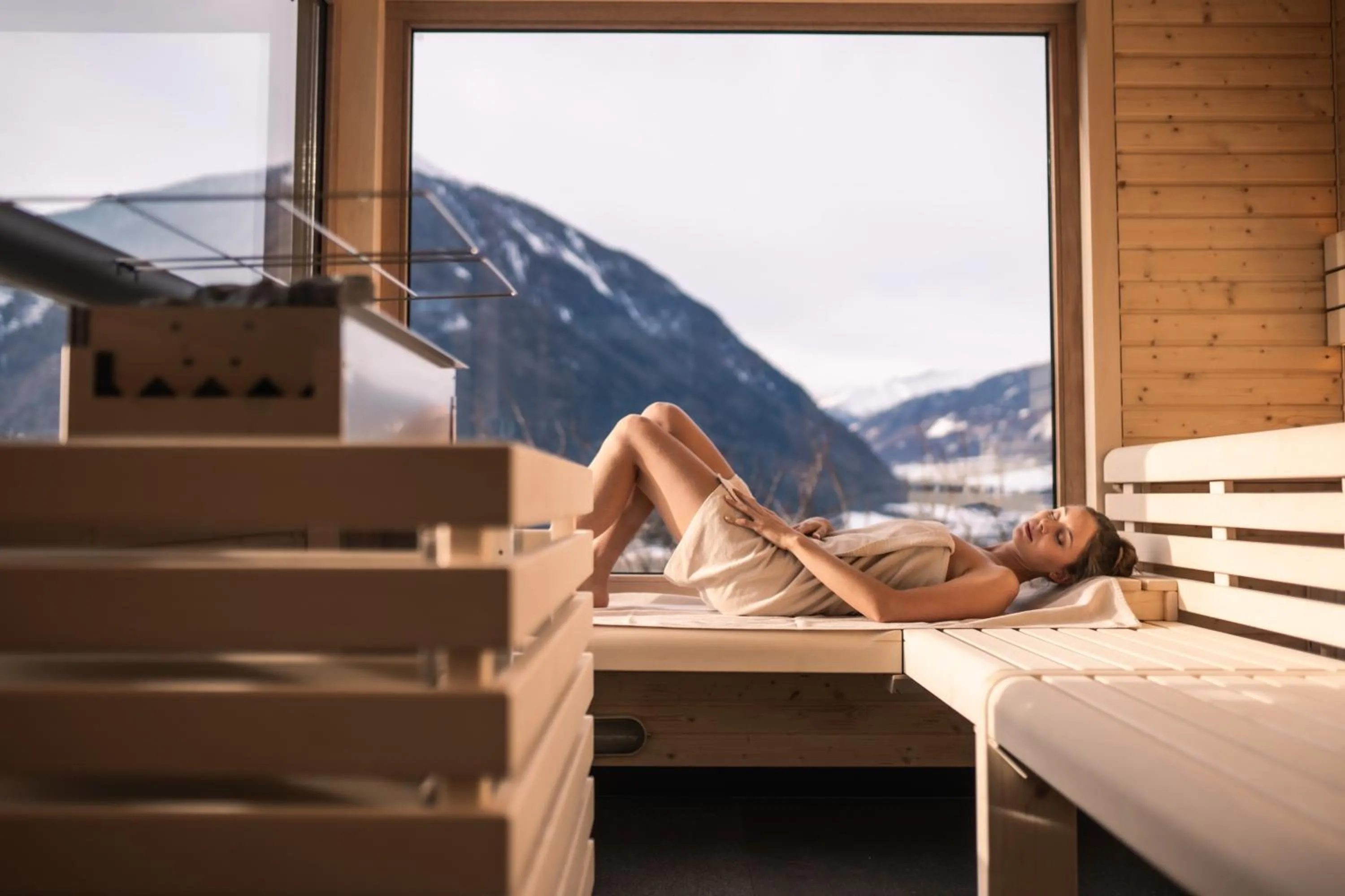 Sauna in Bio Hotel Panorama
