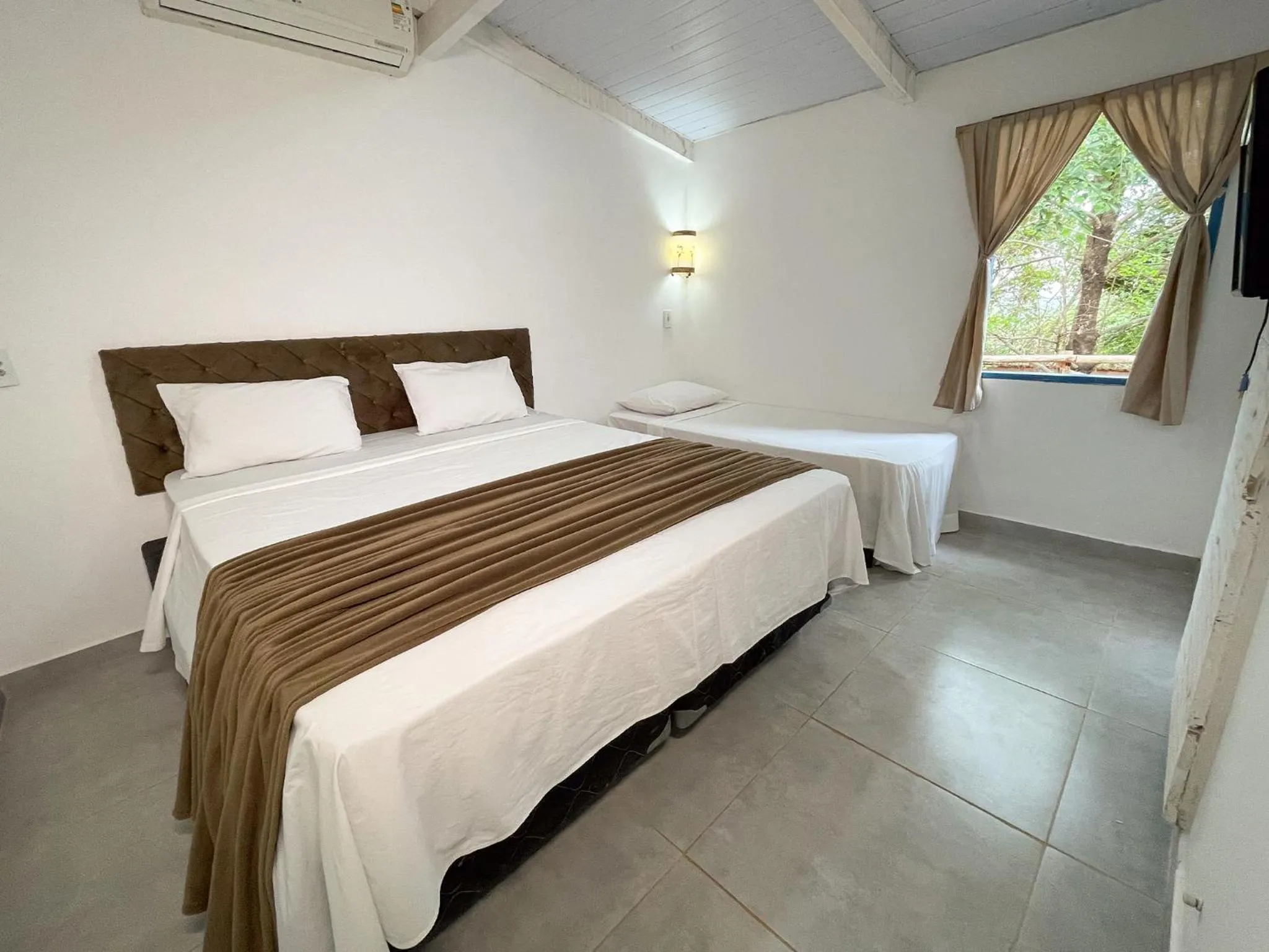 Bed in Ranchos 30 Hotel Fazenda