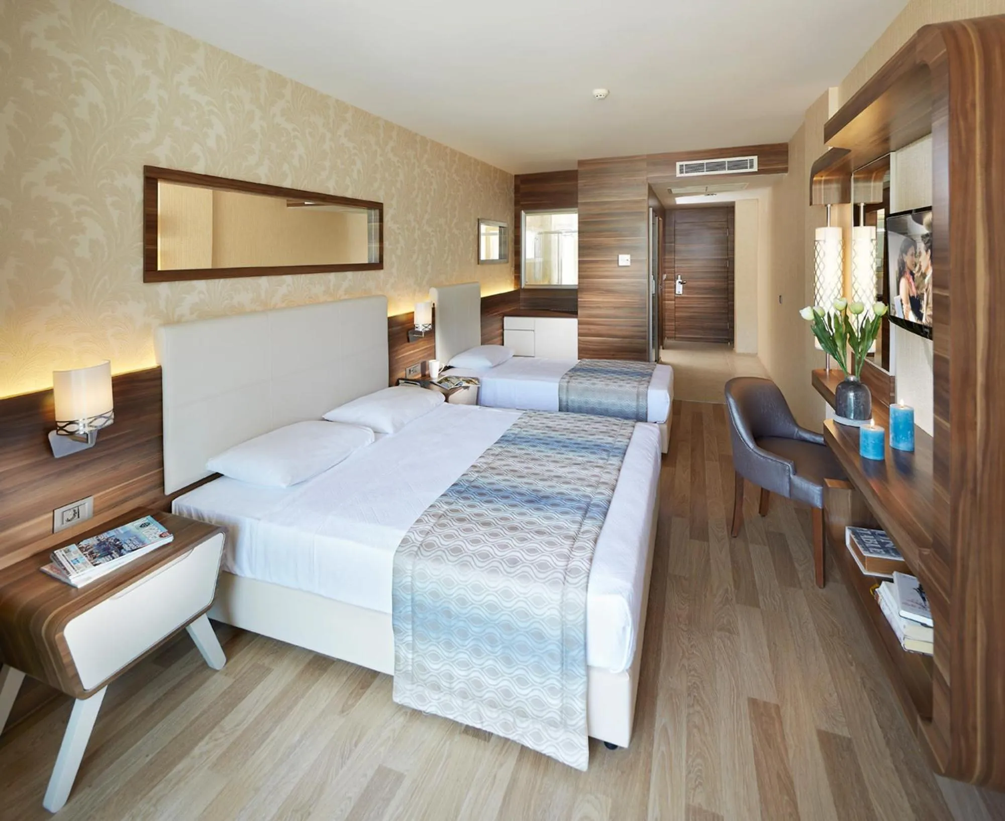 Bed in Emre Beach & Emre Hotel