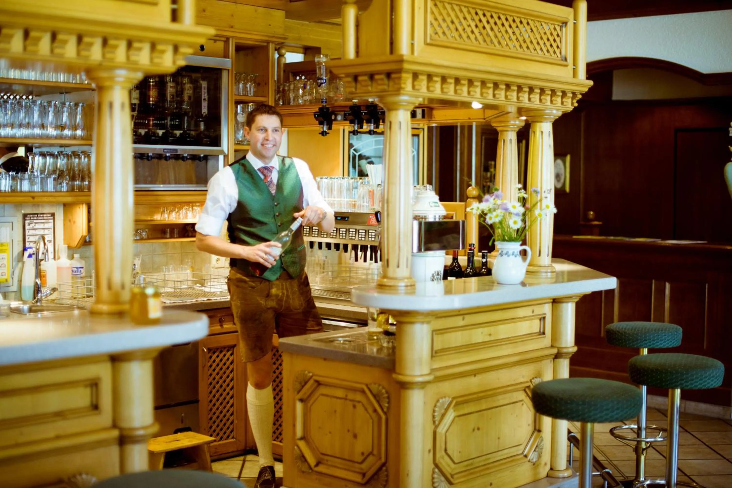 Lounge or bar in Landhotel Häuserl im Wald