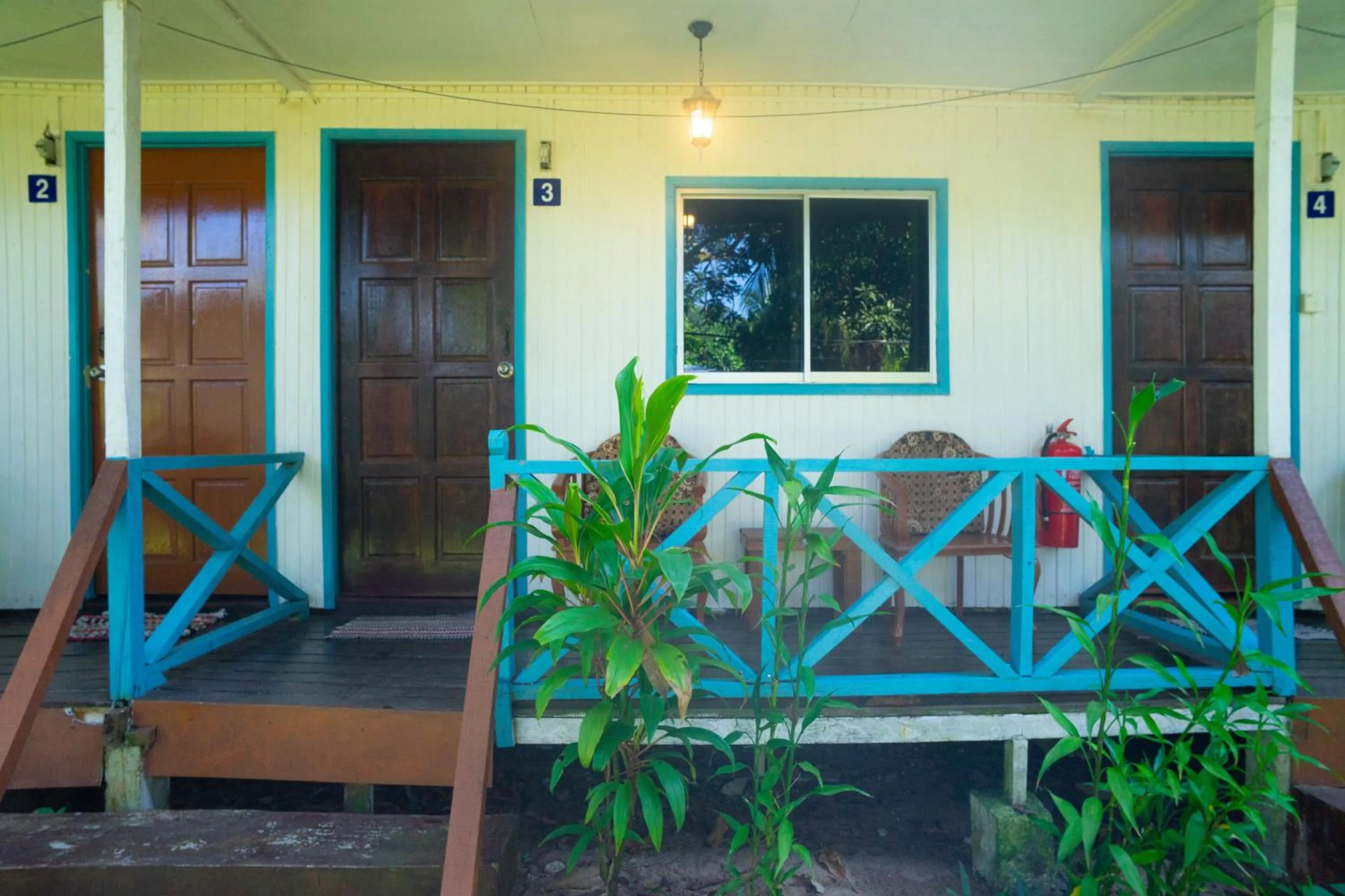 Garden view in Impian Inn