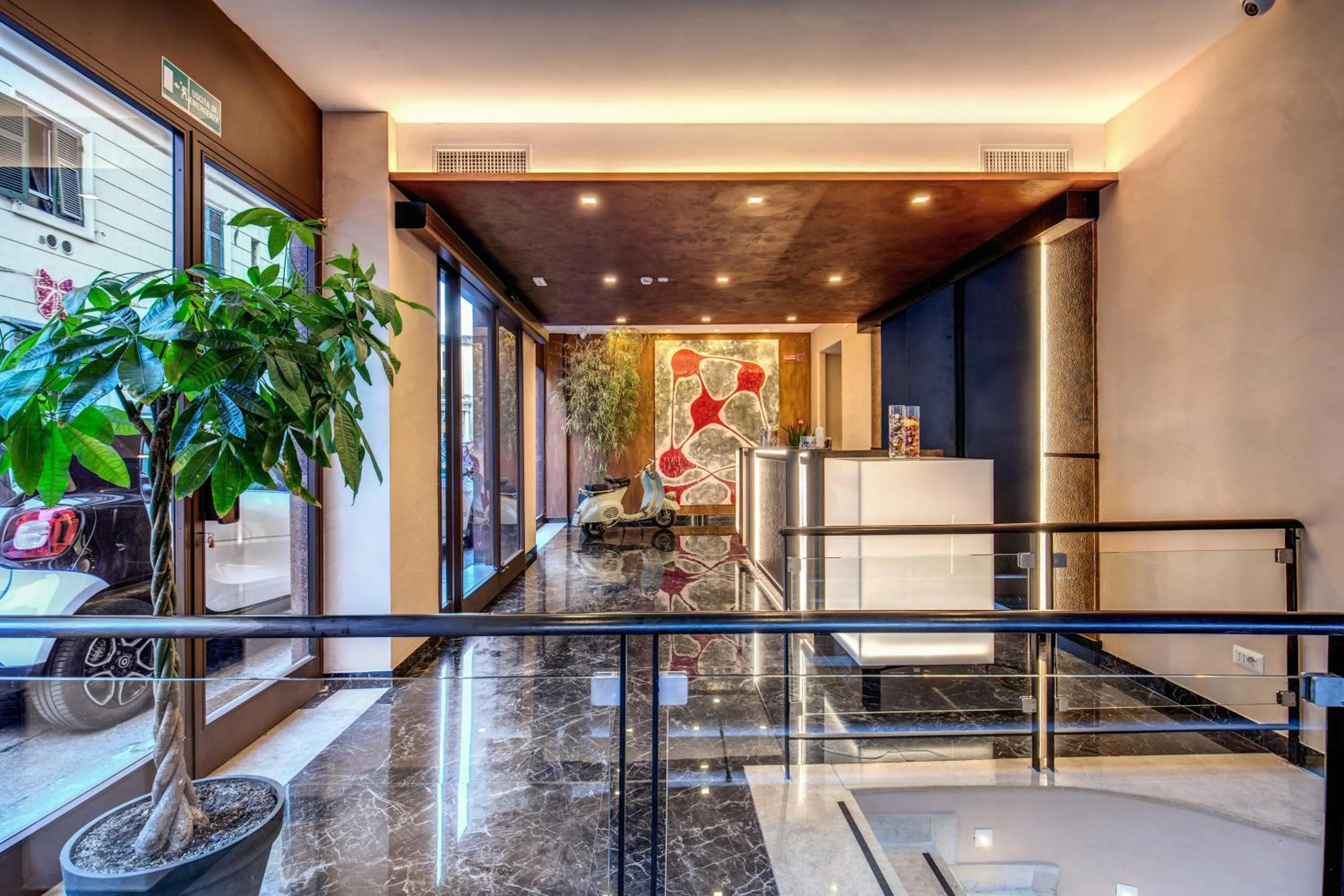 Facade/entrance in Prassede Palace Hotel