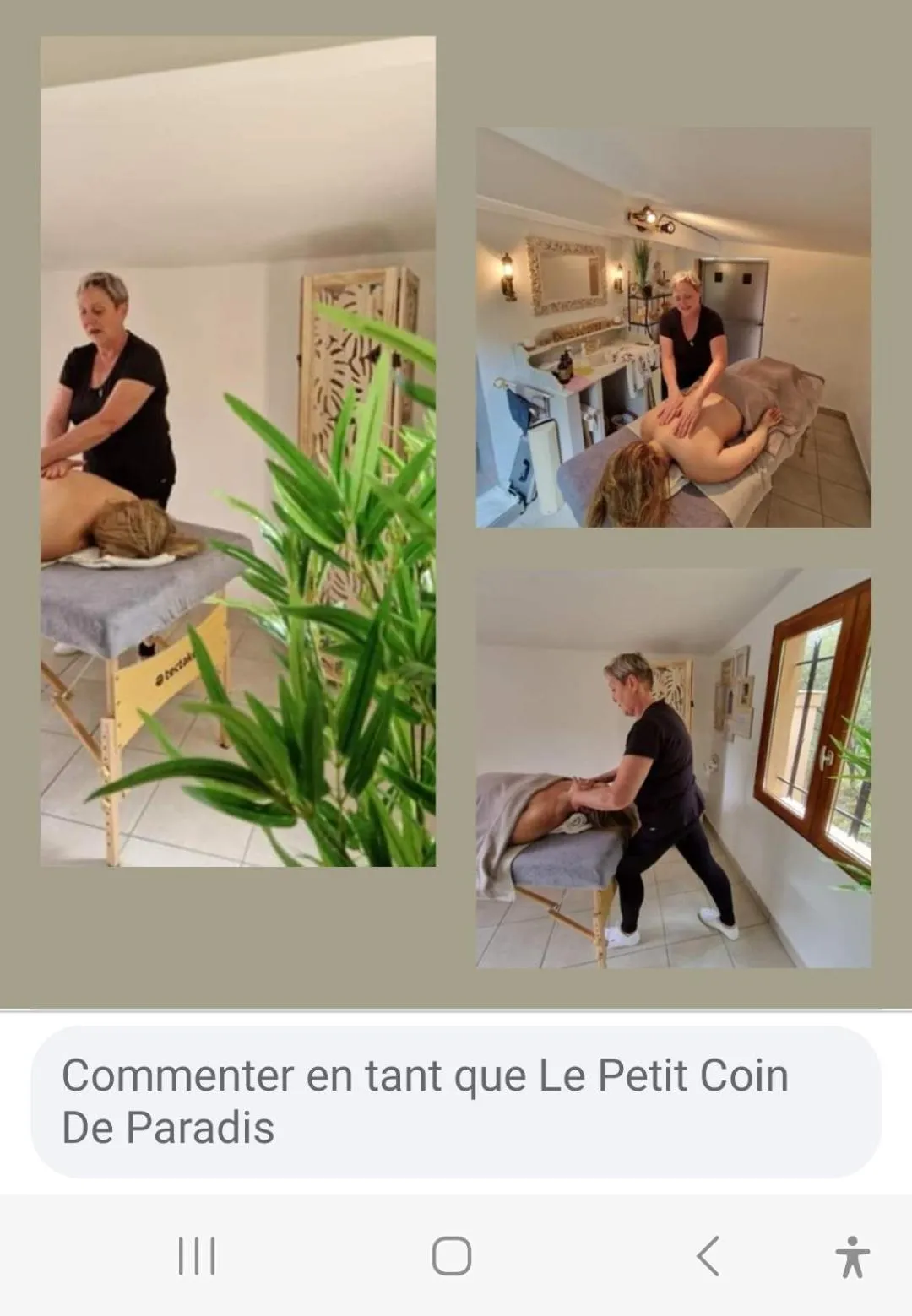 Massage in Le Petit Coin de Paradis